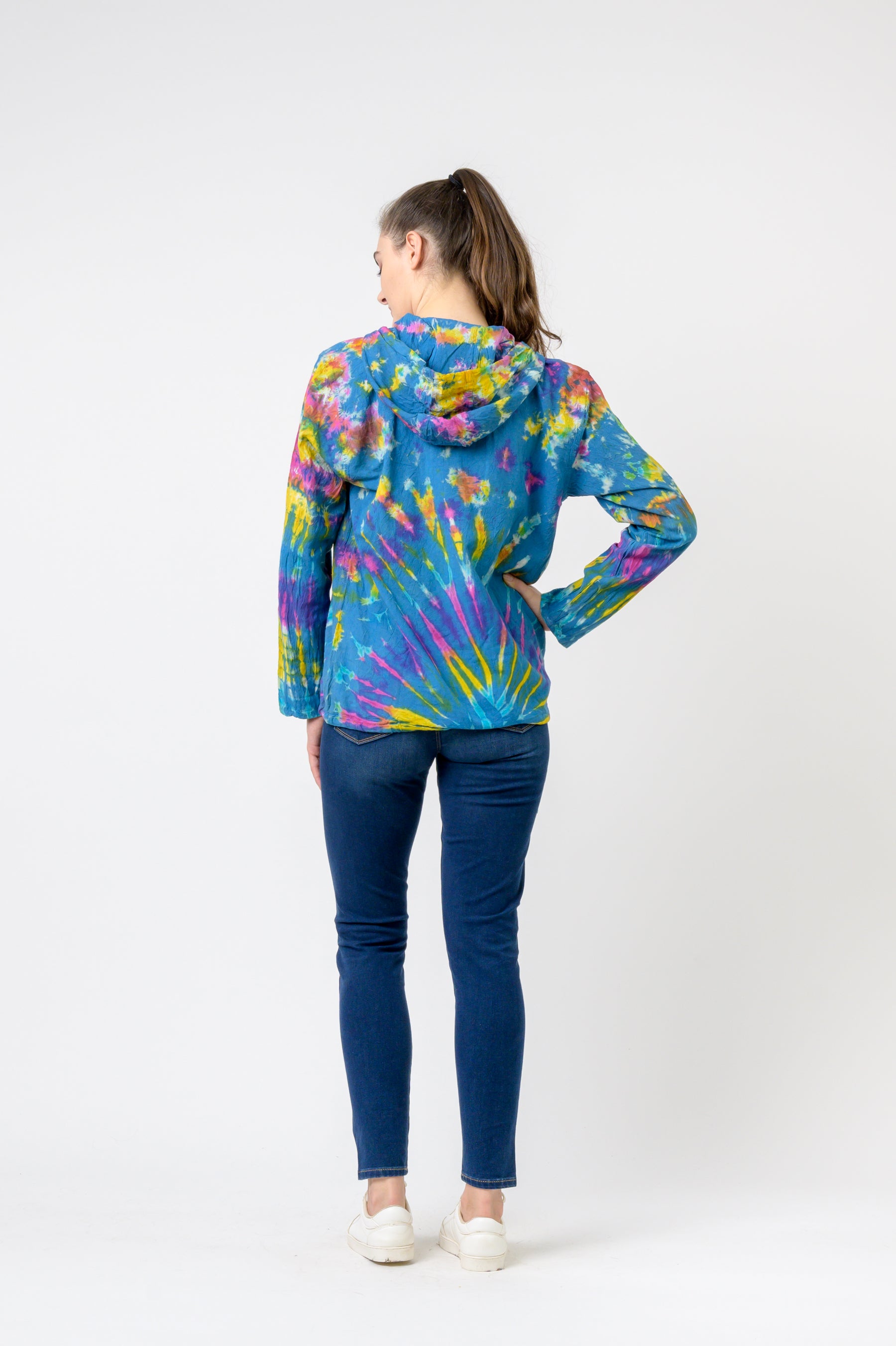 Rhea Cotton Tie-Dye Hoodie