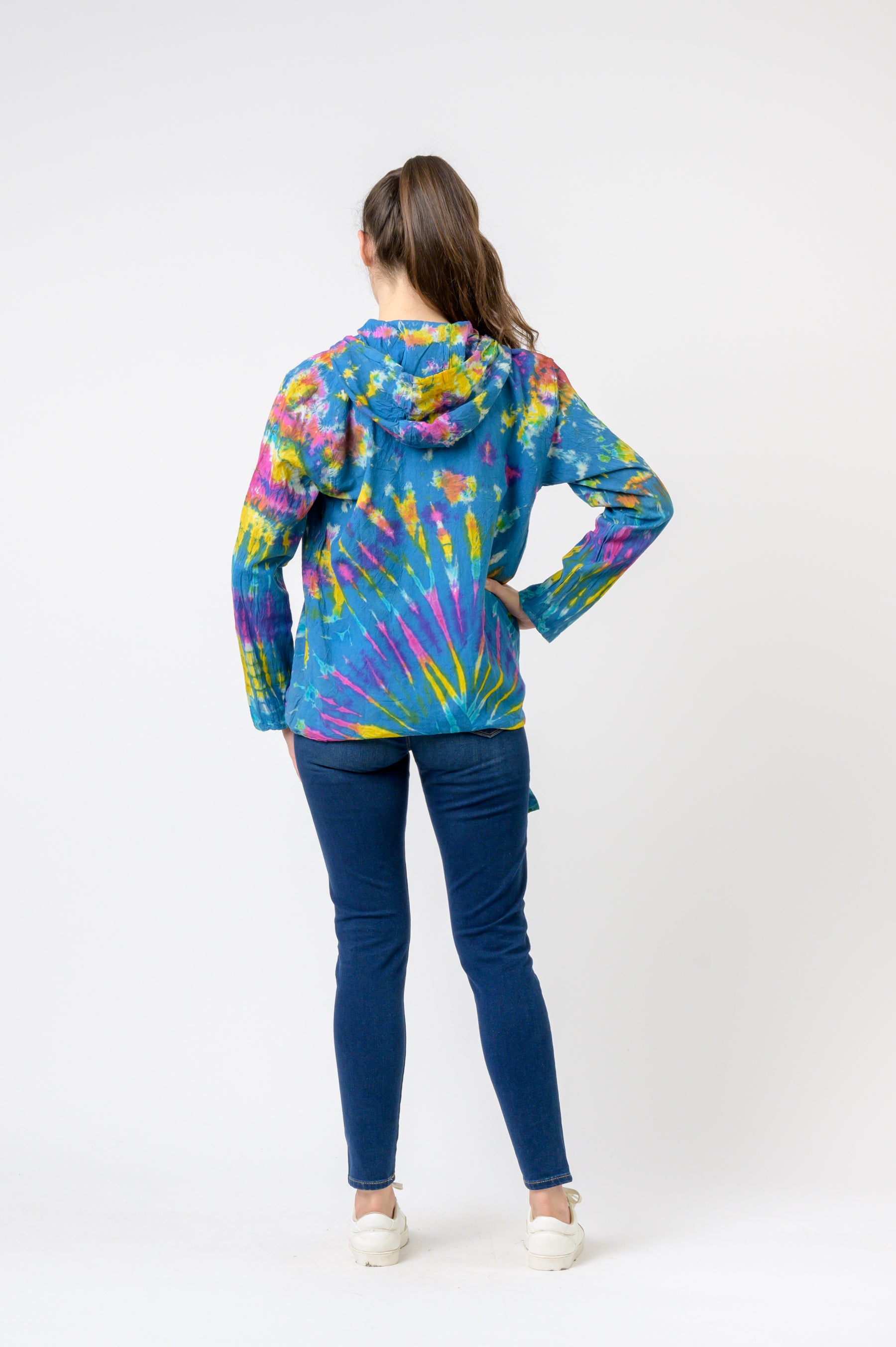 Rhea Cotton Tie-Dye Hoodie