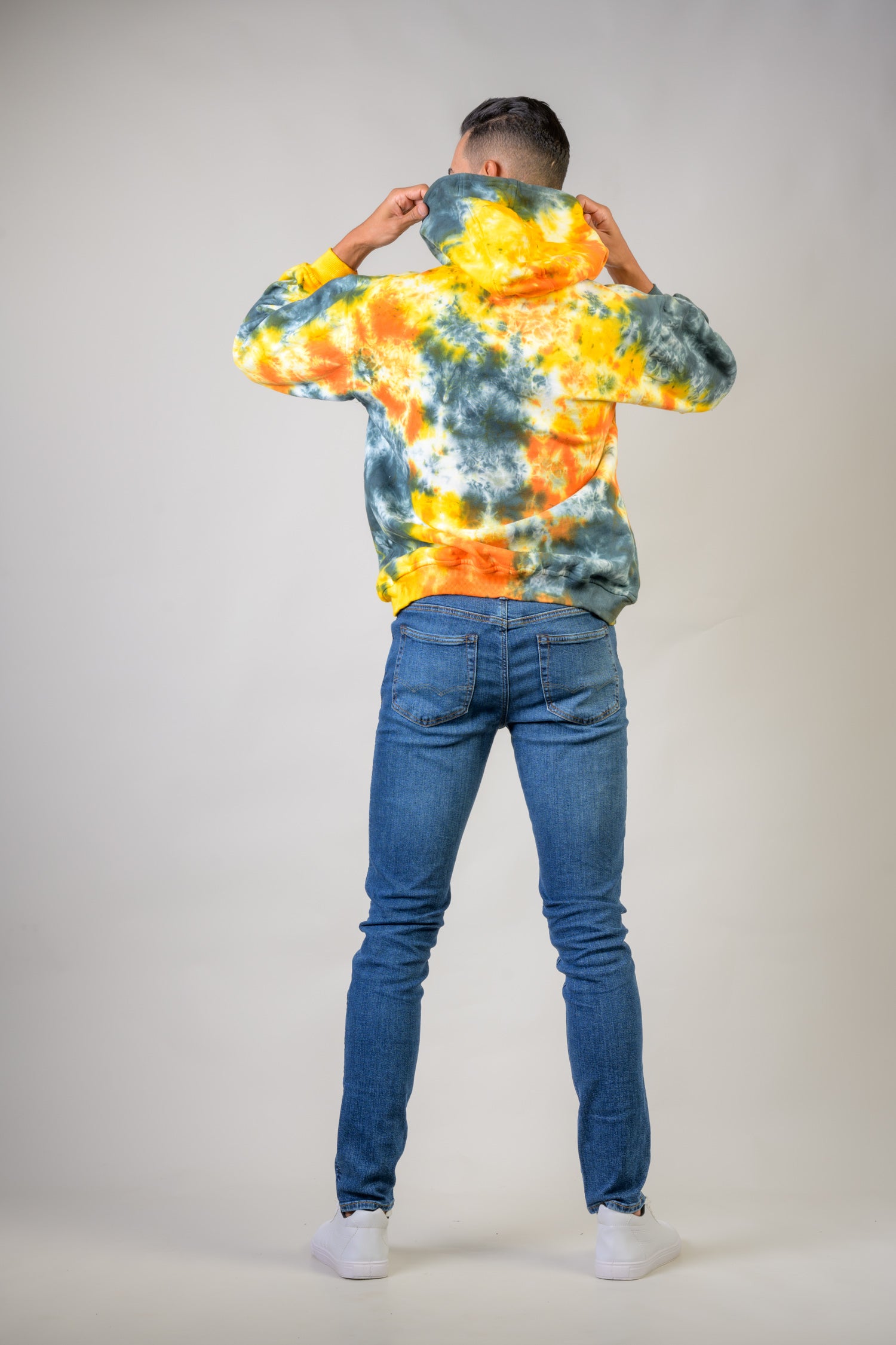 Rhea Swatches Cotton Tie-Dye Hoodie