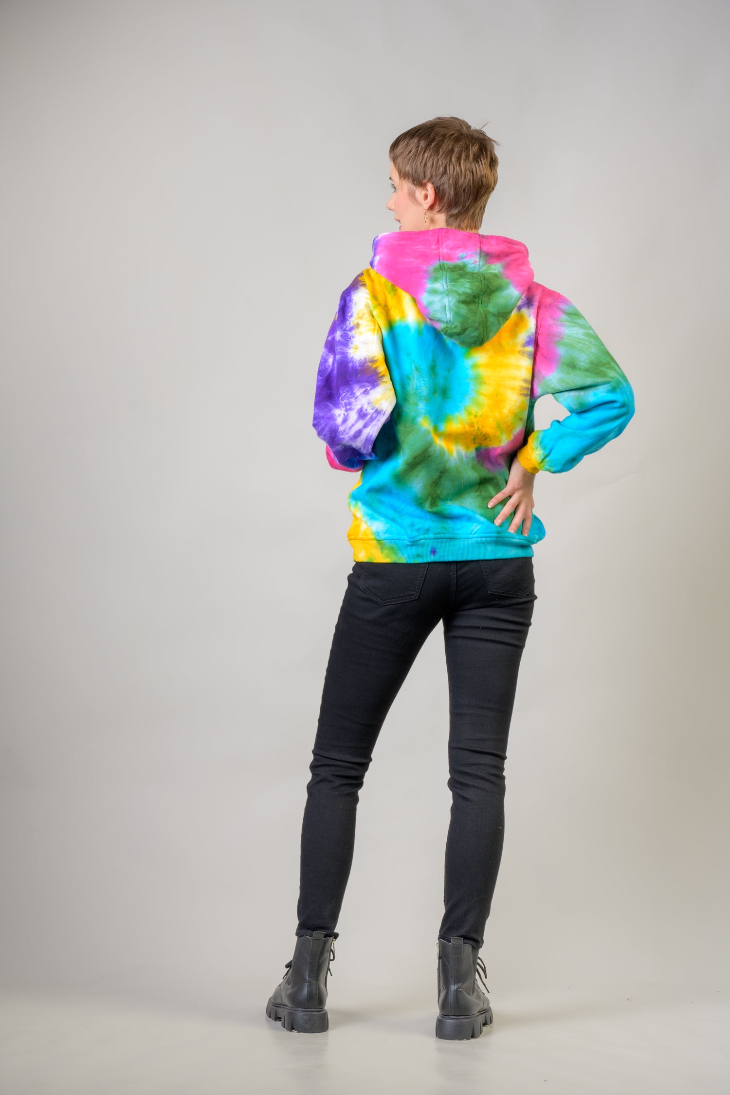 Rhea Hippy Cotton Tie-Dye Hoodie