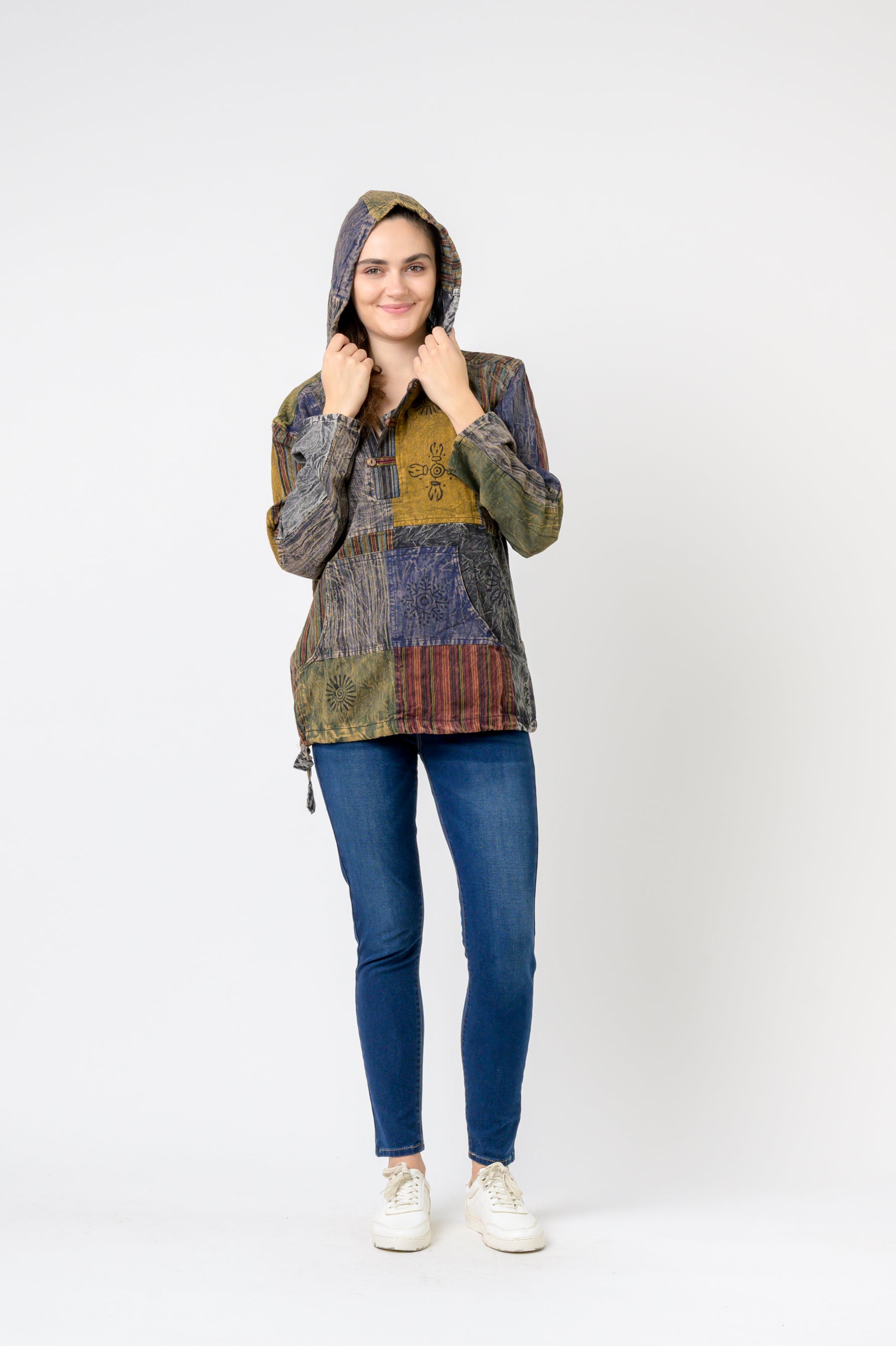 Rhea Bold Cotton Hoodie