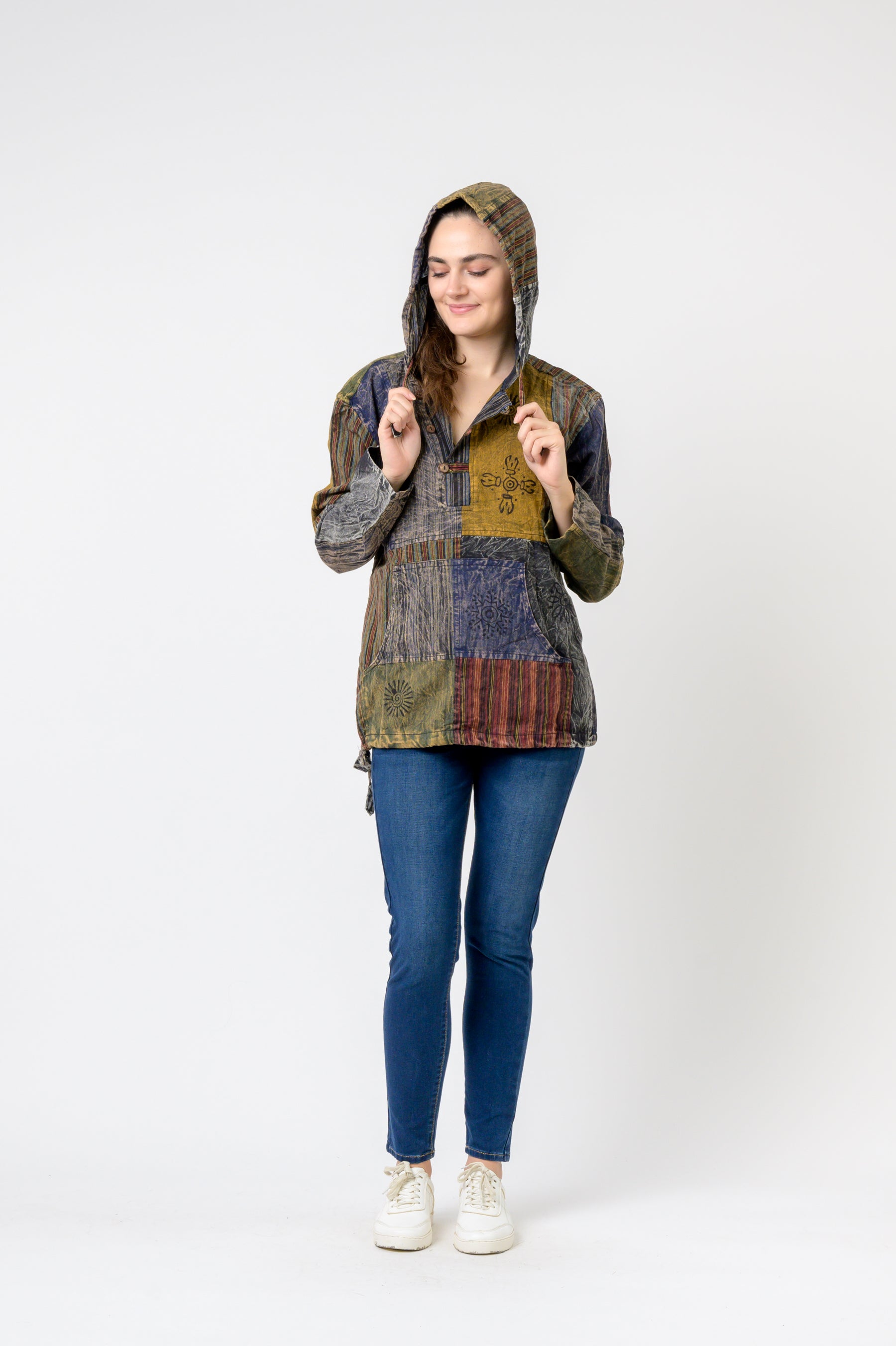 Rhea Bold Cotton Hoodie