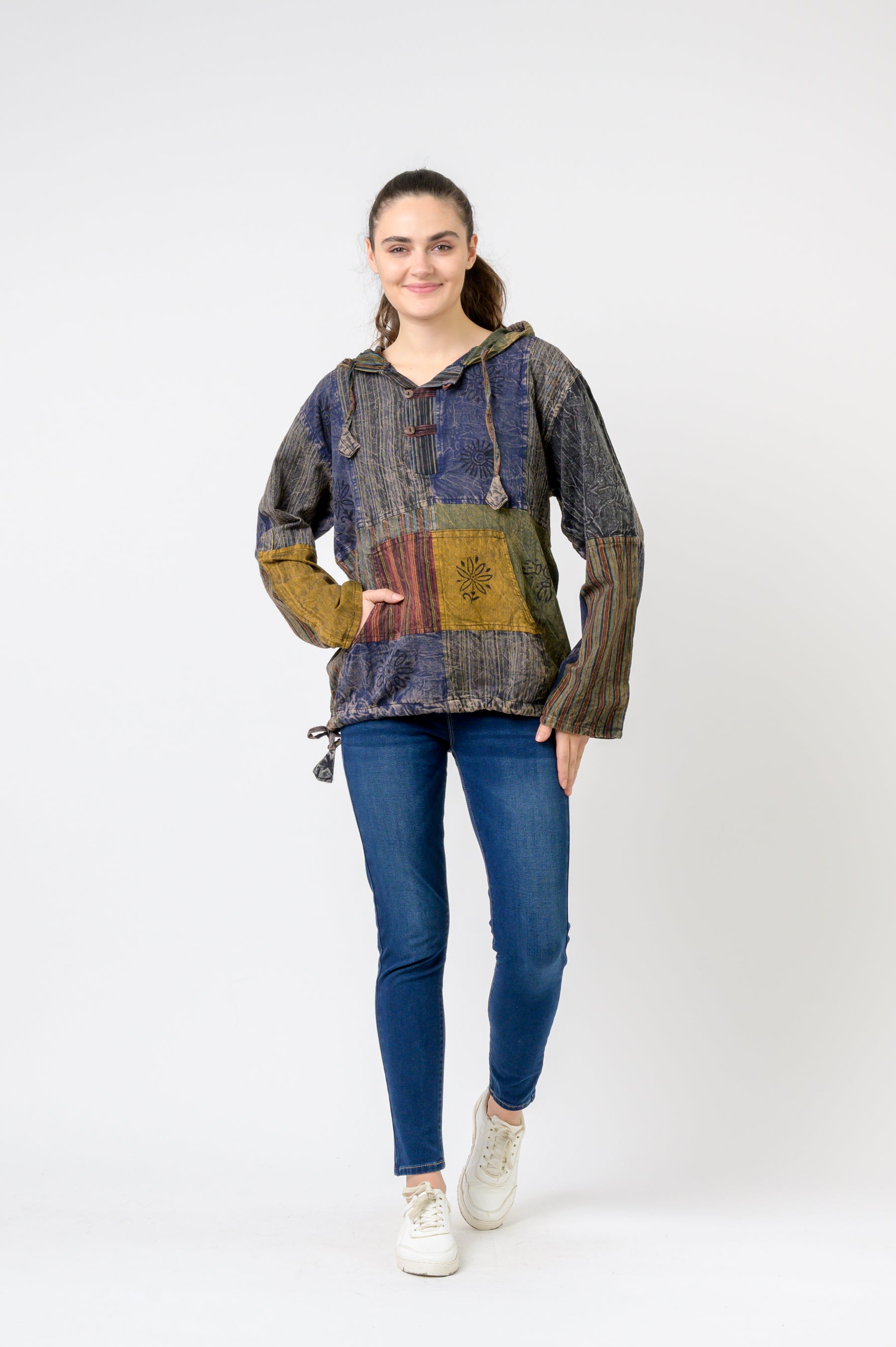 Rhea Bold Cotton Hoodie