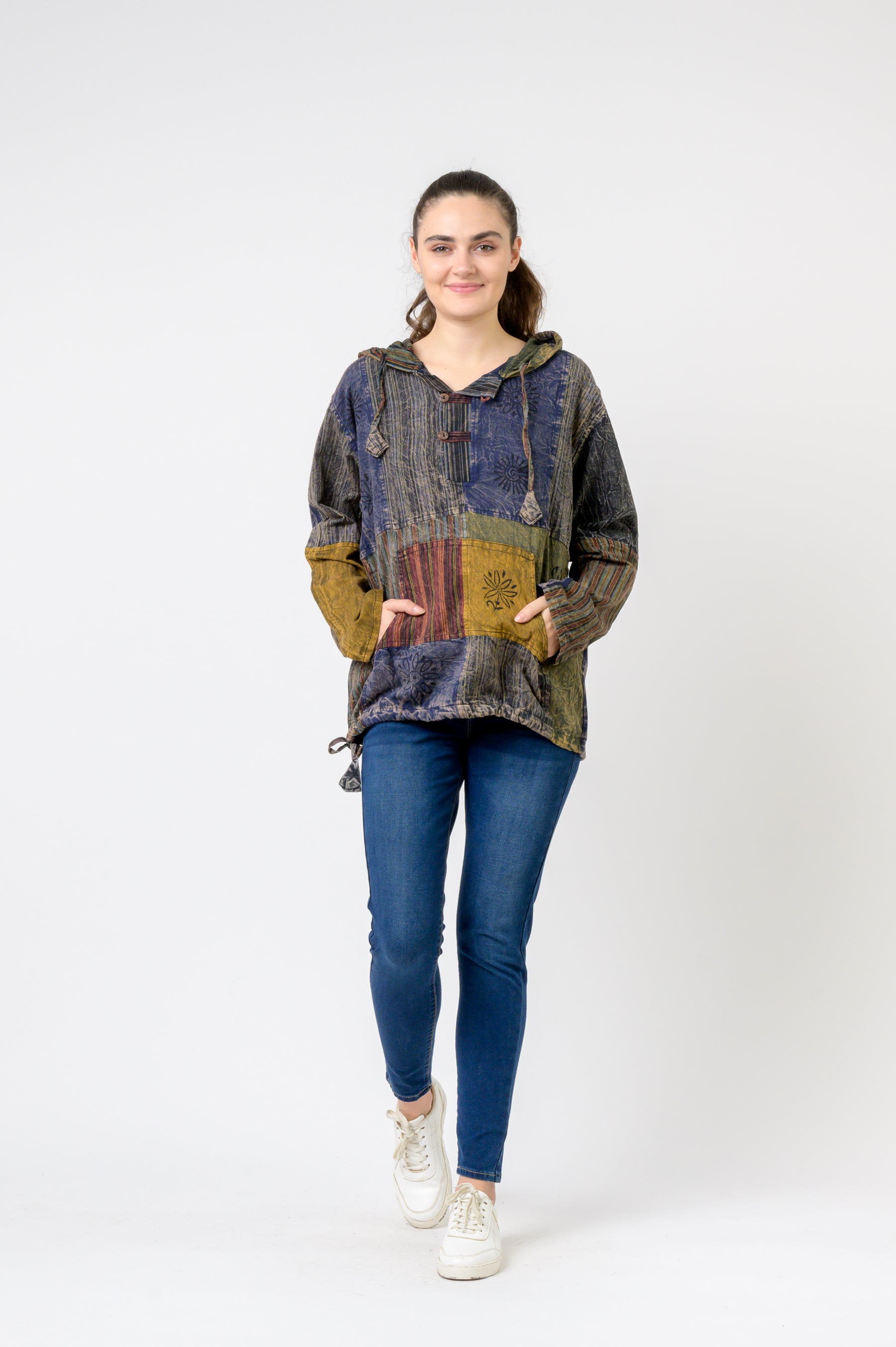 Rhea Bold Cotton Hoodie