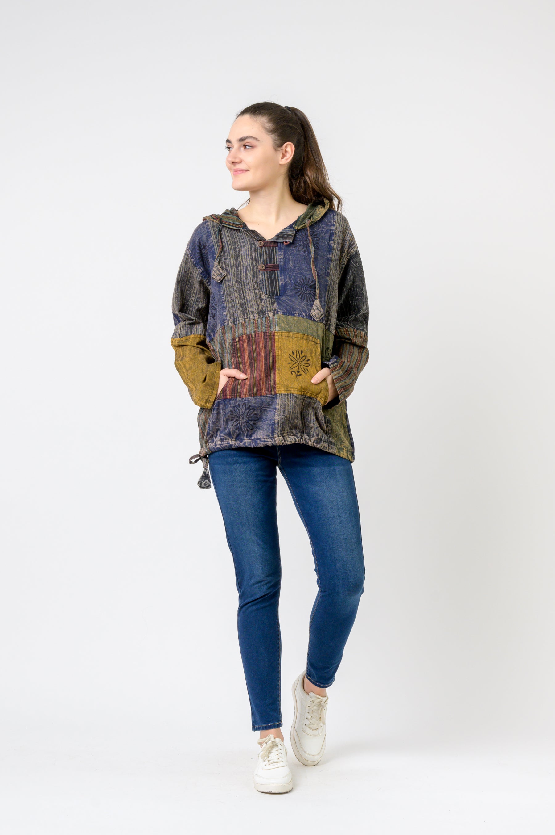 Rhea Bold Cotton Hoodie