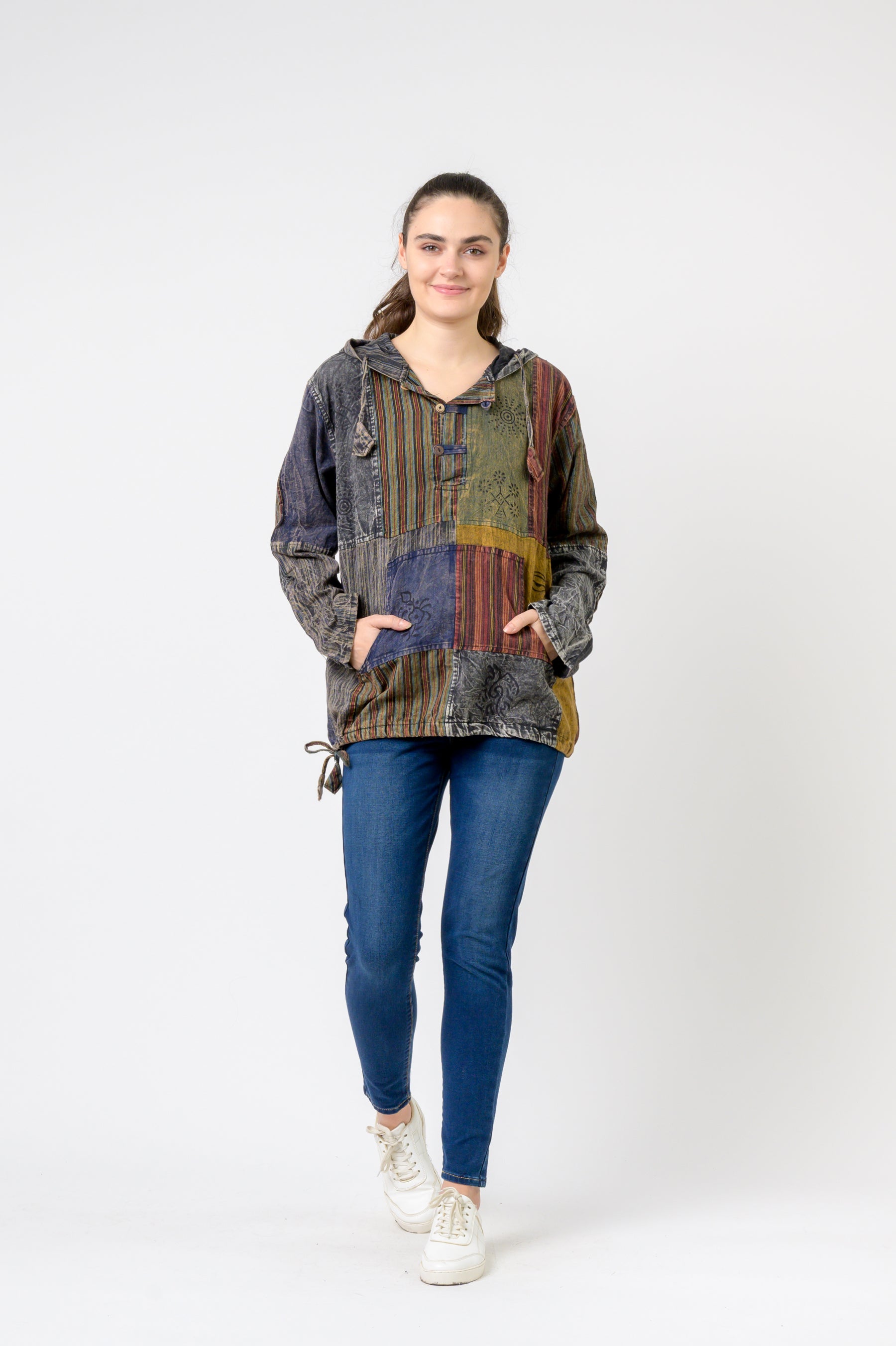 Rhea Bold Cotton Hoodie