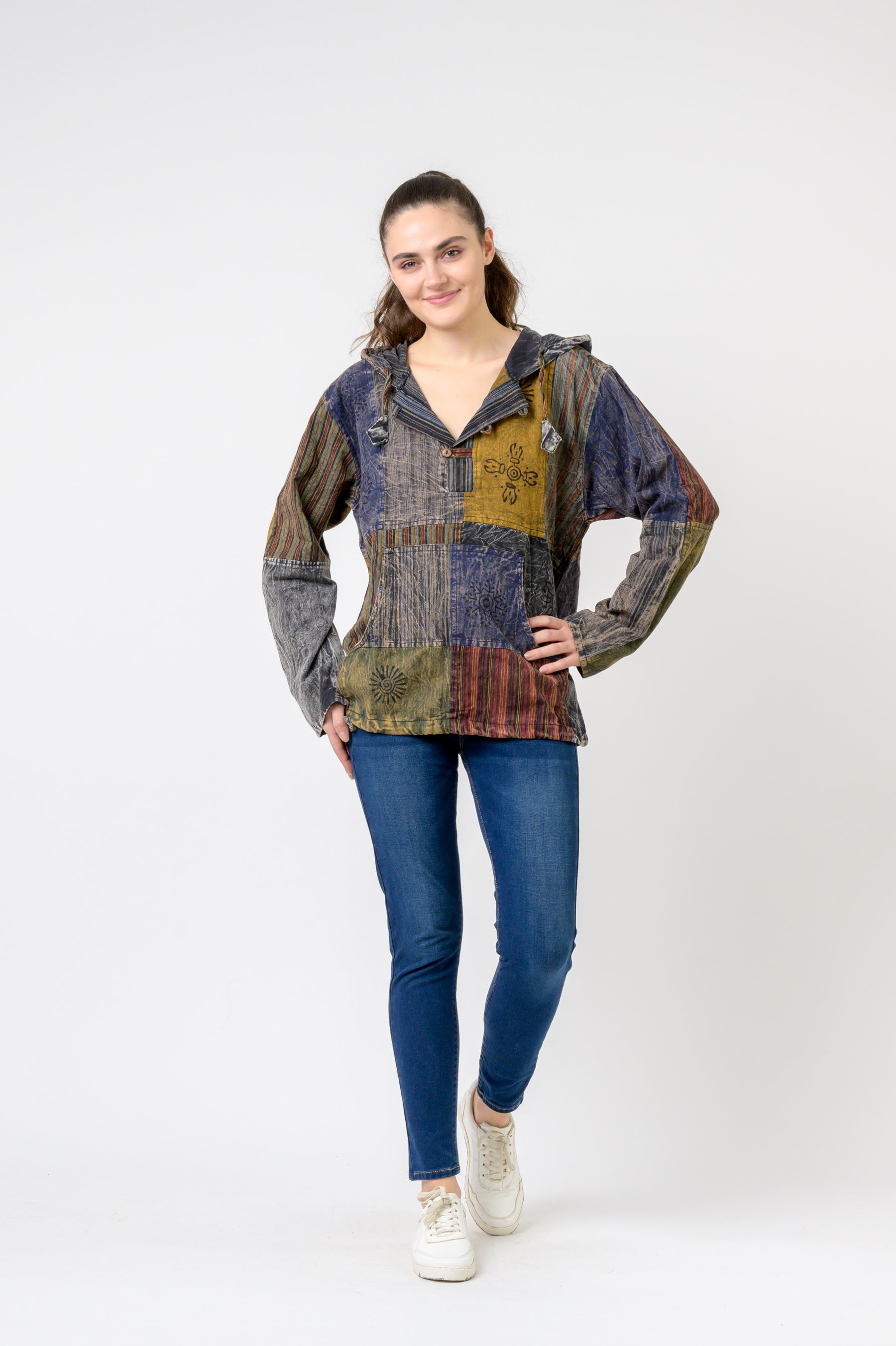 Rhea Bold Cotton Hoodie