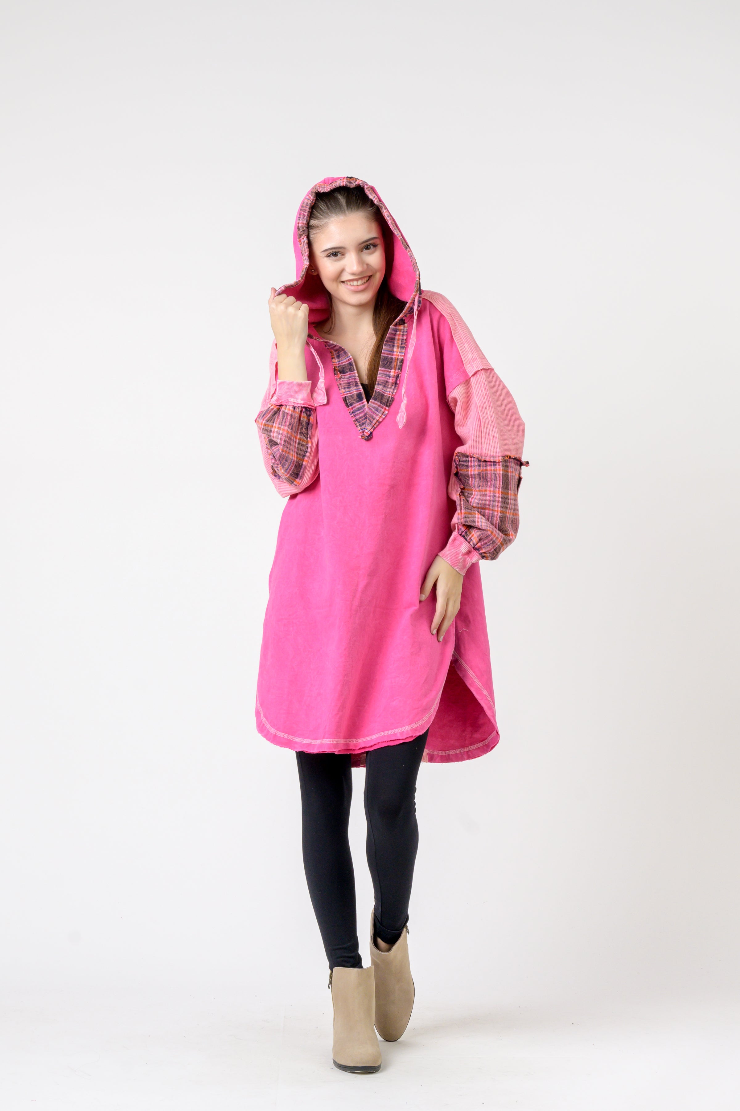 Rhea Edged Cotton Hoodie