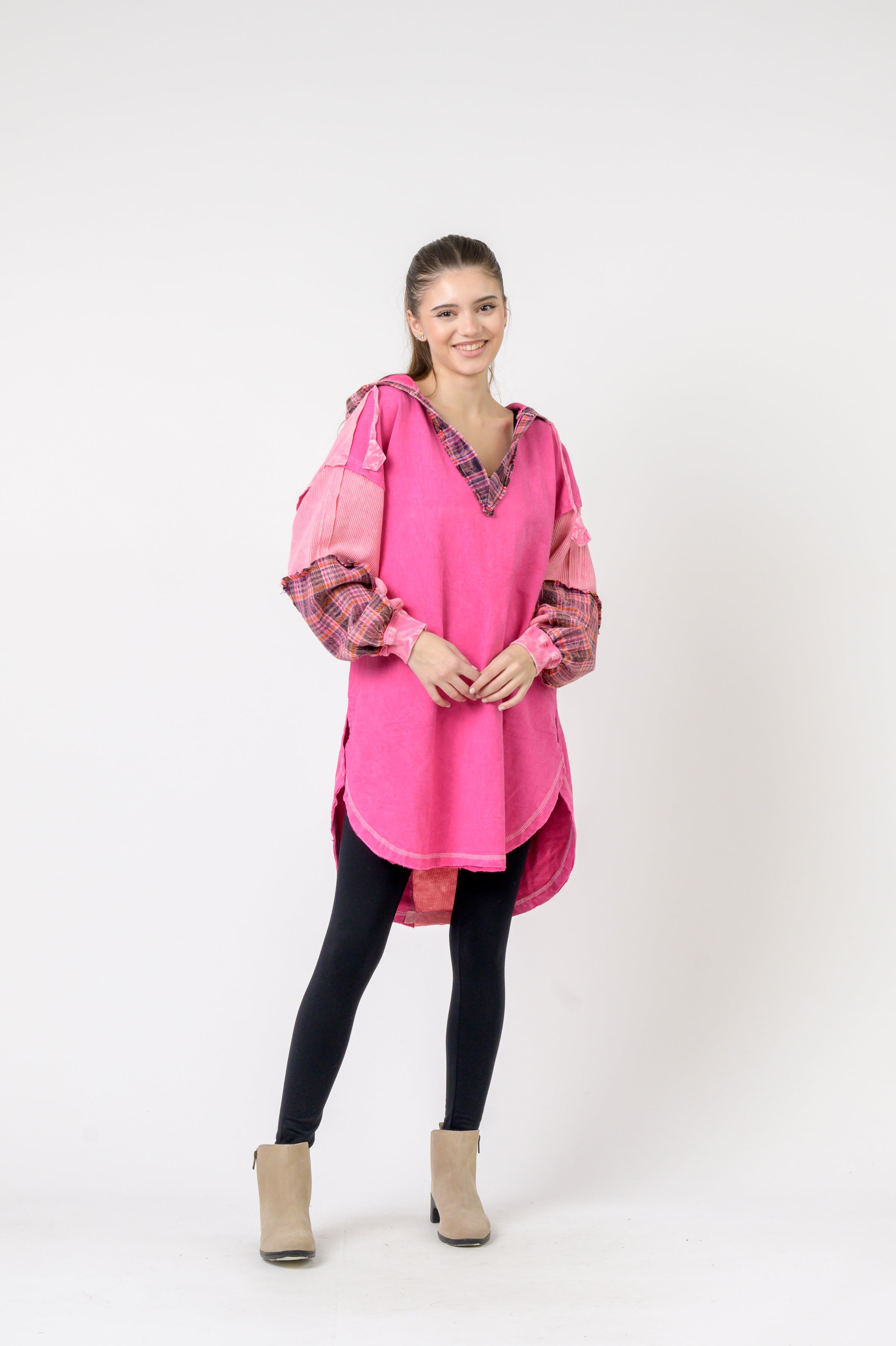 Rhea Edged Cotton Hoodie