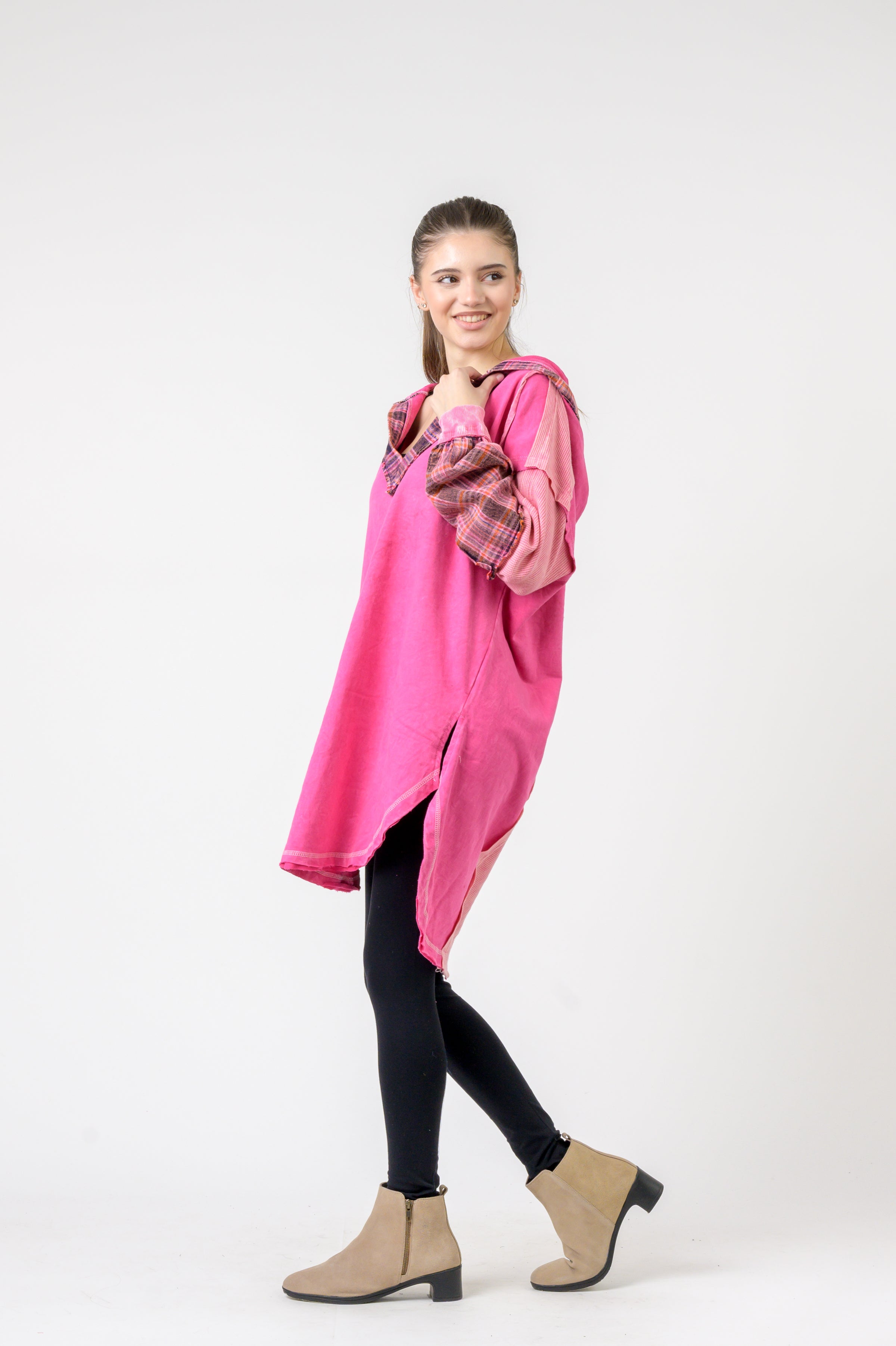 Rhea Edged Cotton Hoodie