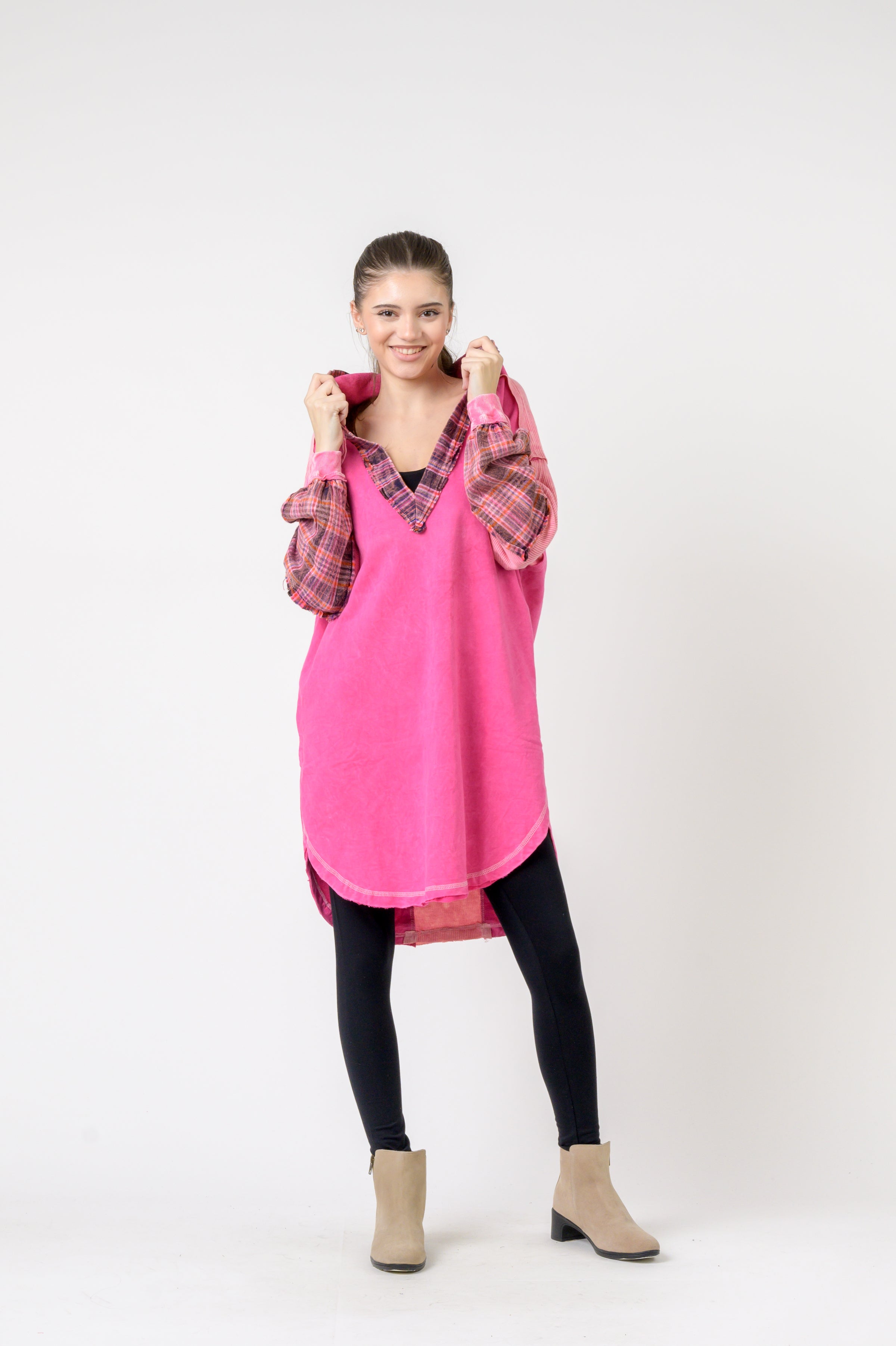 Rhea Edged Cotton Hoodie