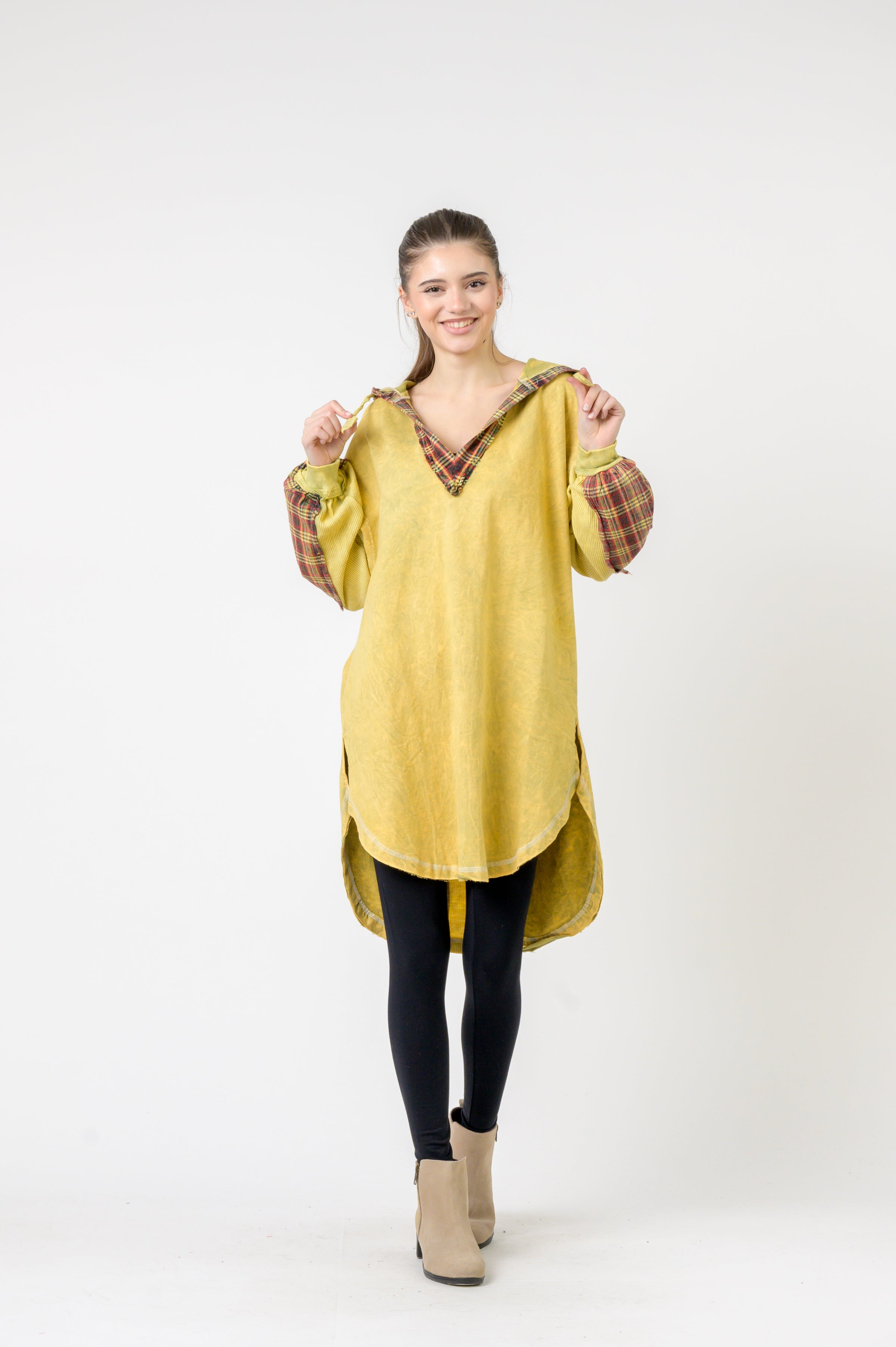 Rhea Edged Cotton Hoodie