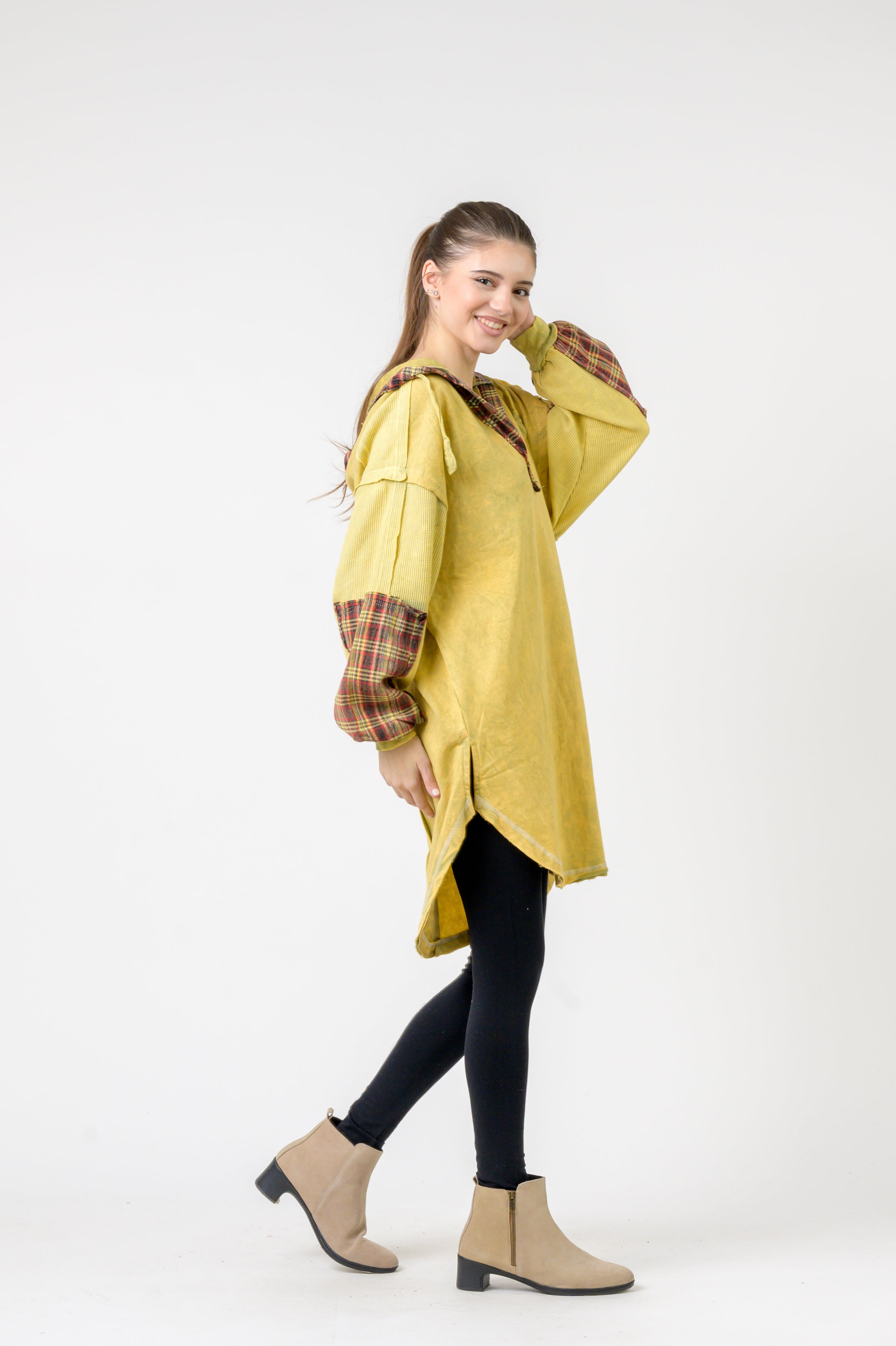 Rhea Edged Cotton Hoodie