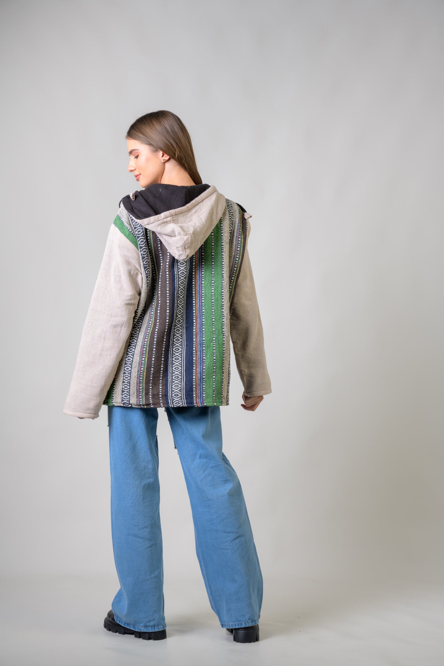 Rhea Stylish Offset Hoodie Black / Small