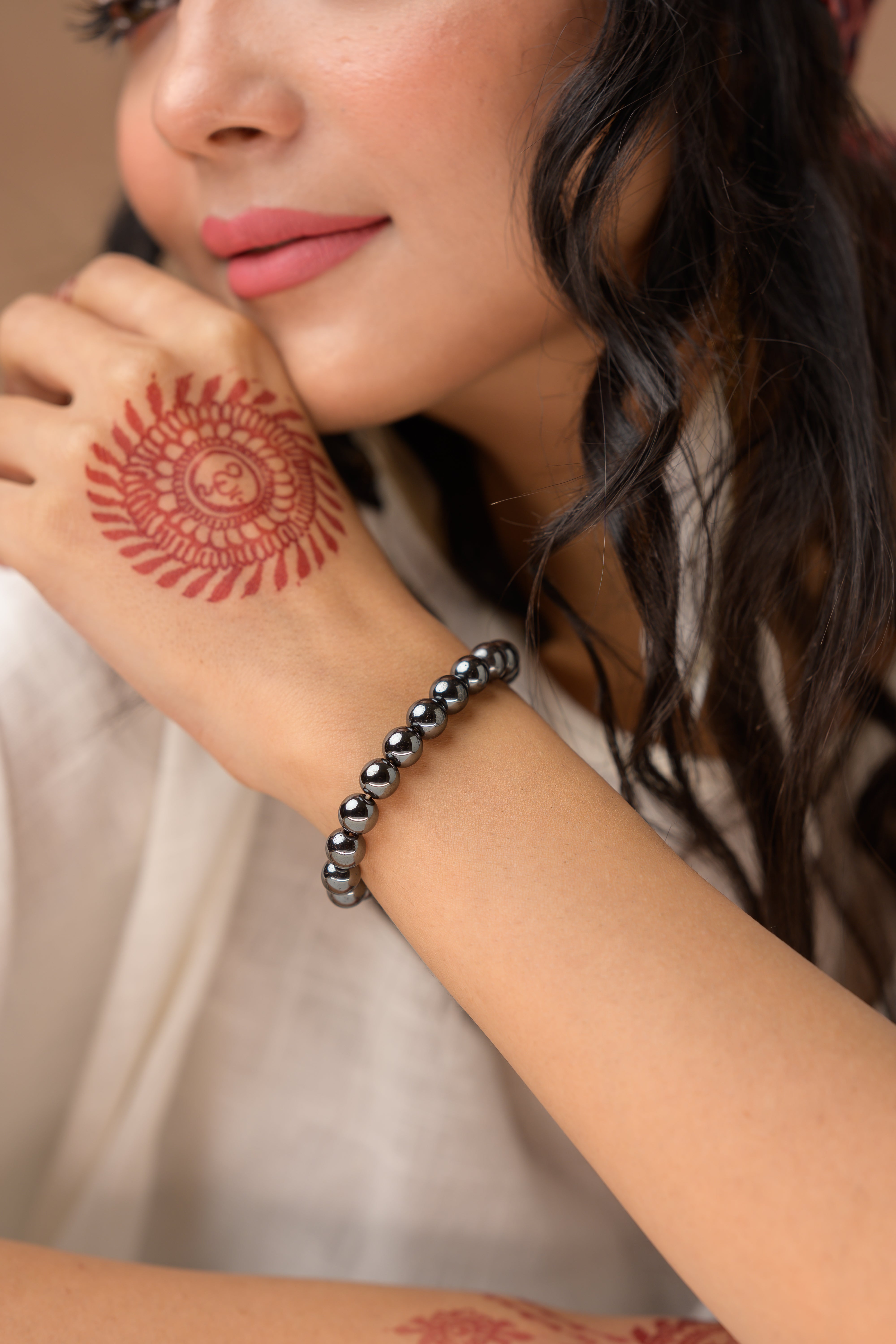 Hematite Bead Bracelet