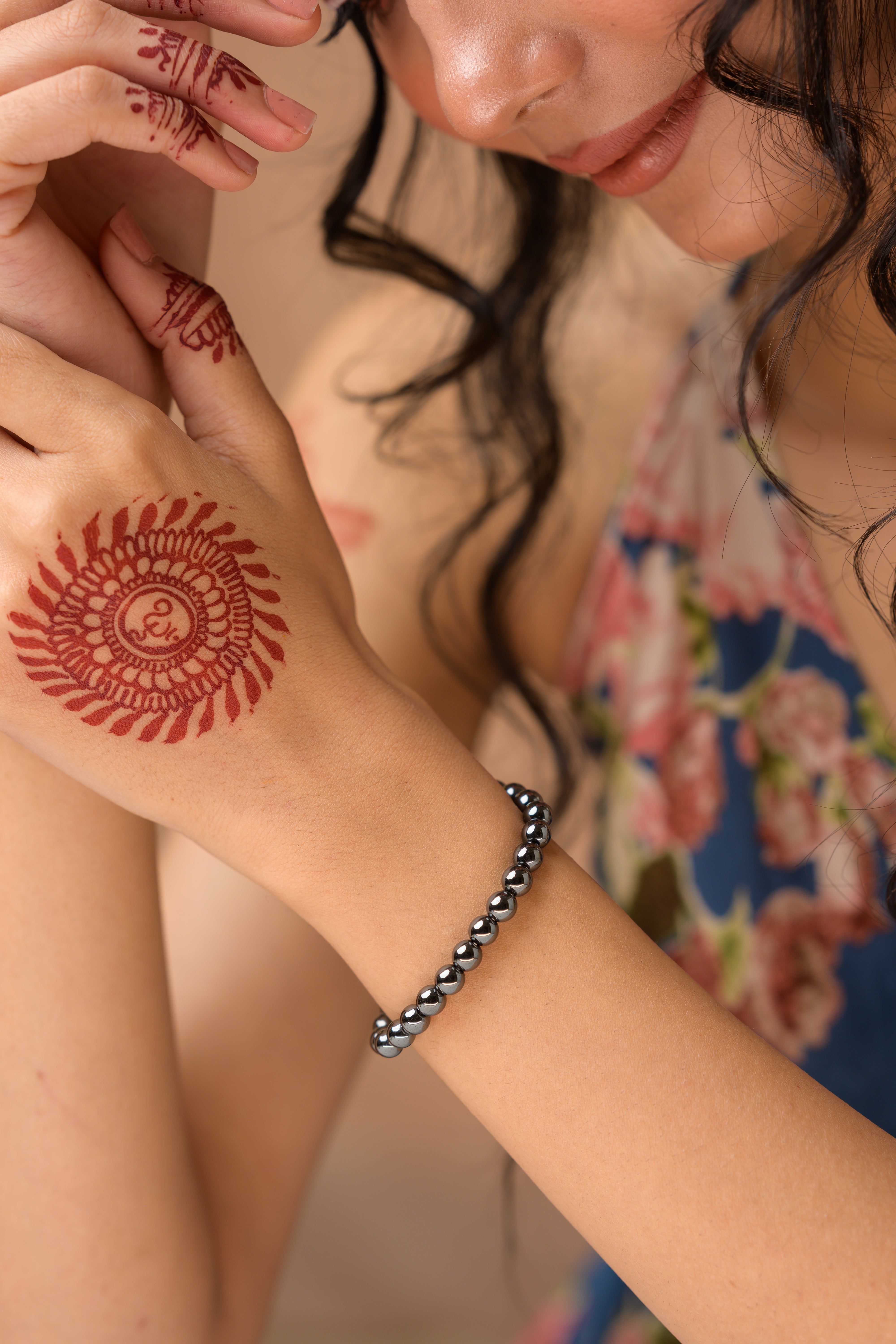 Hematite Bead Bracelet