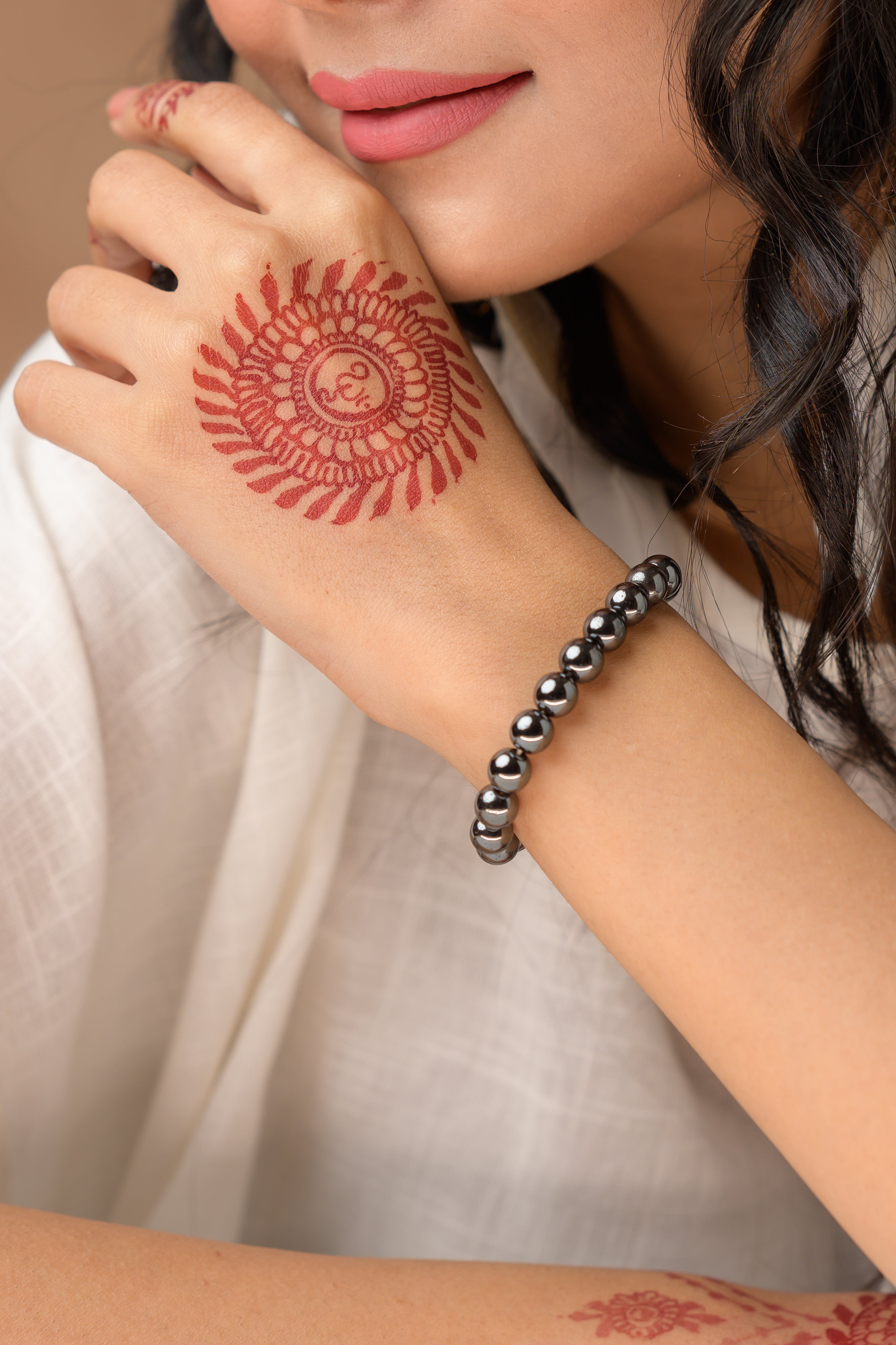 Hematite Bead Bracelet