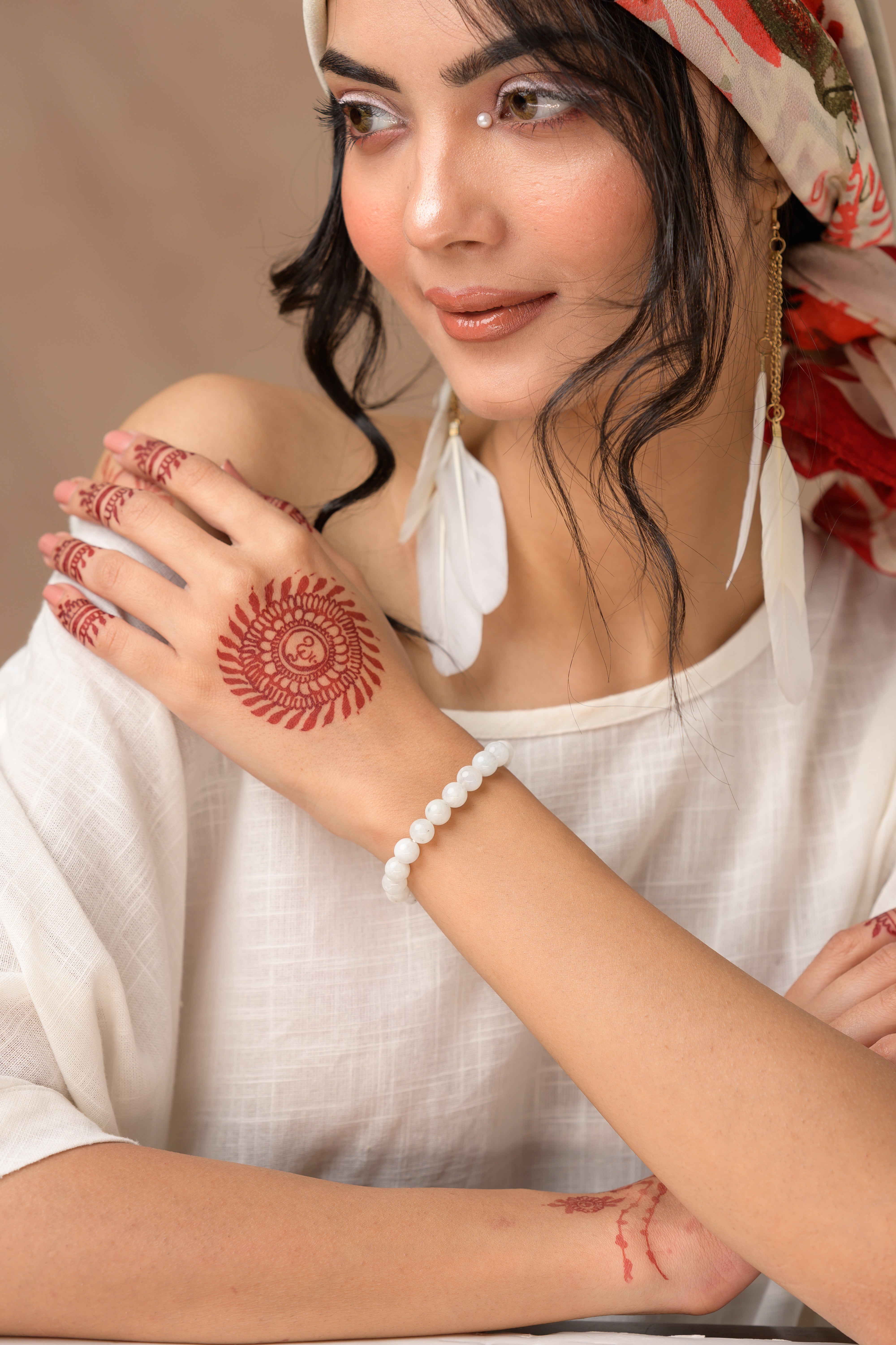 Hamsa Beaded Bracelet - 8mm