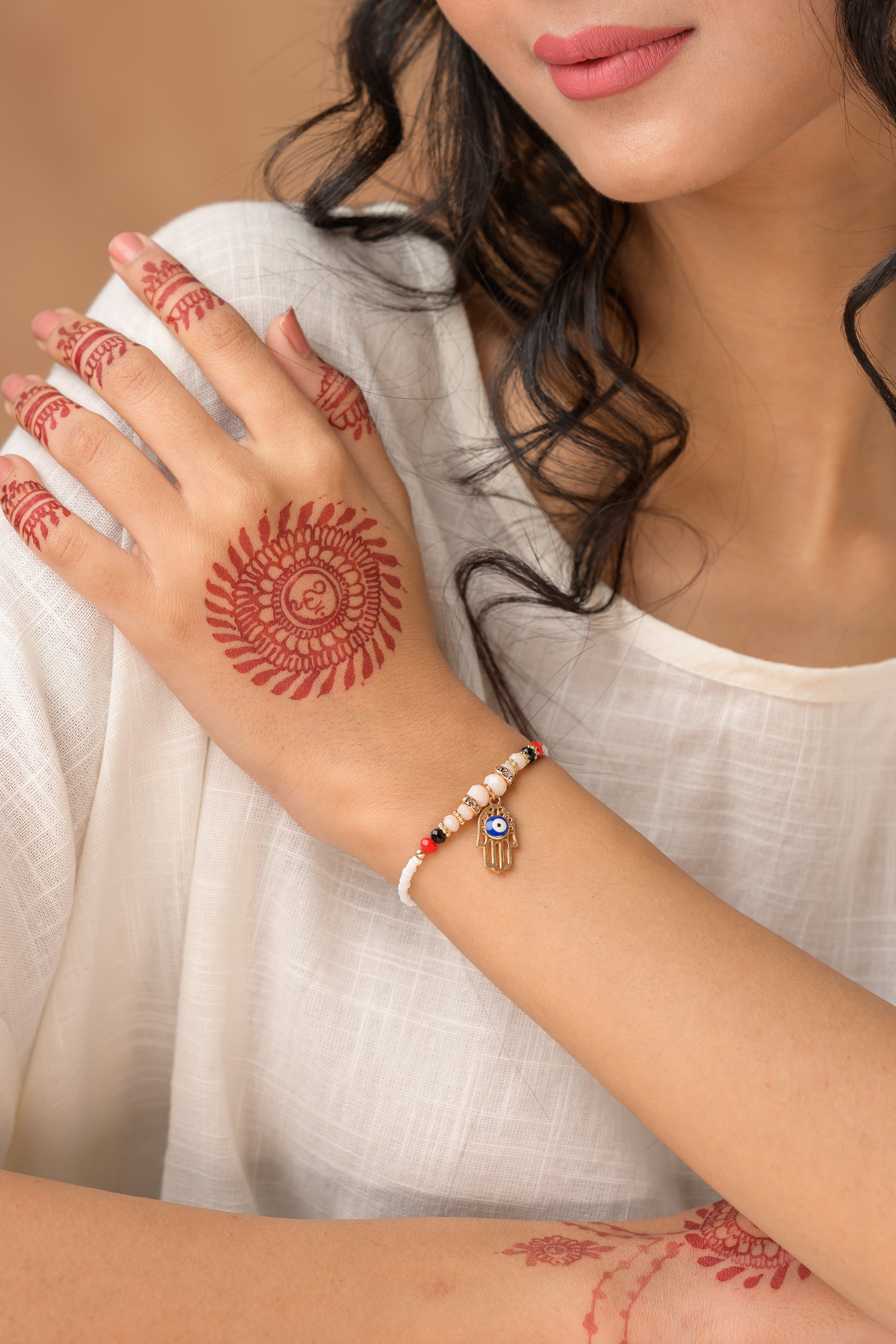 Beaded Evil Eye Bracelet