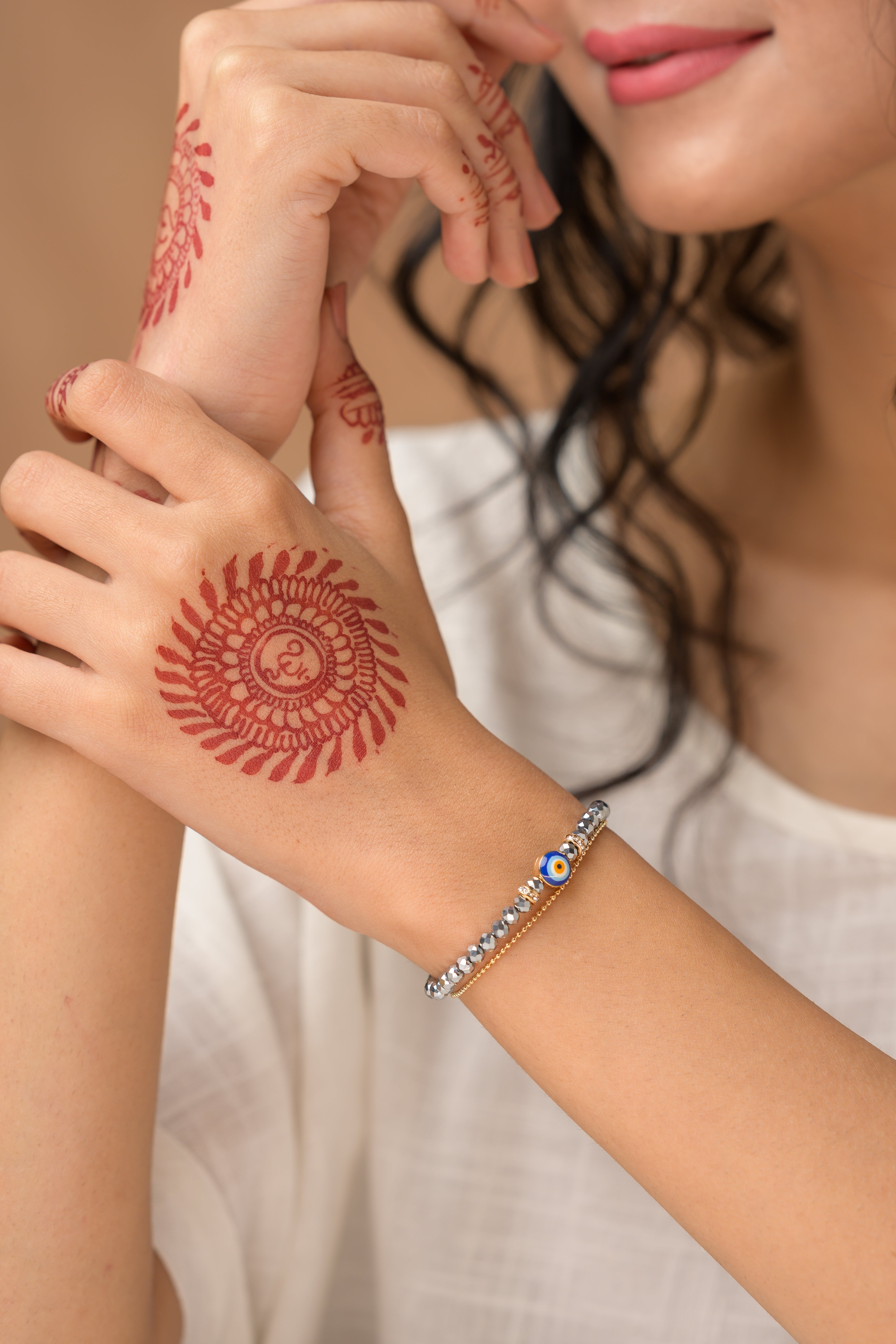 Beaded Evil Eye Bracelet