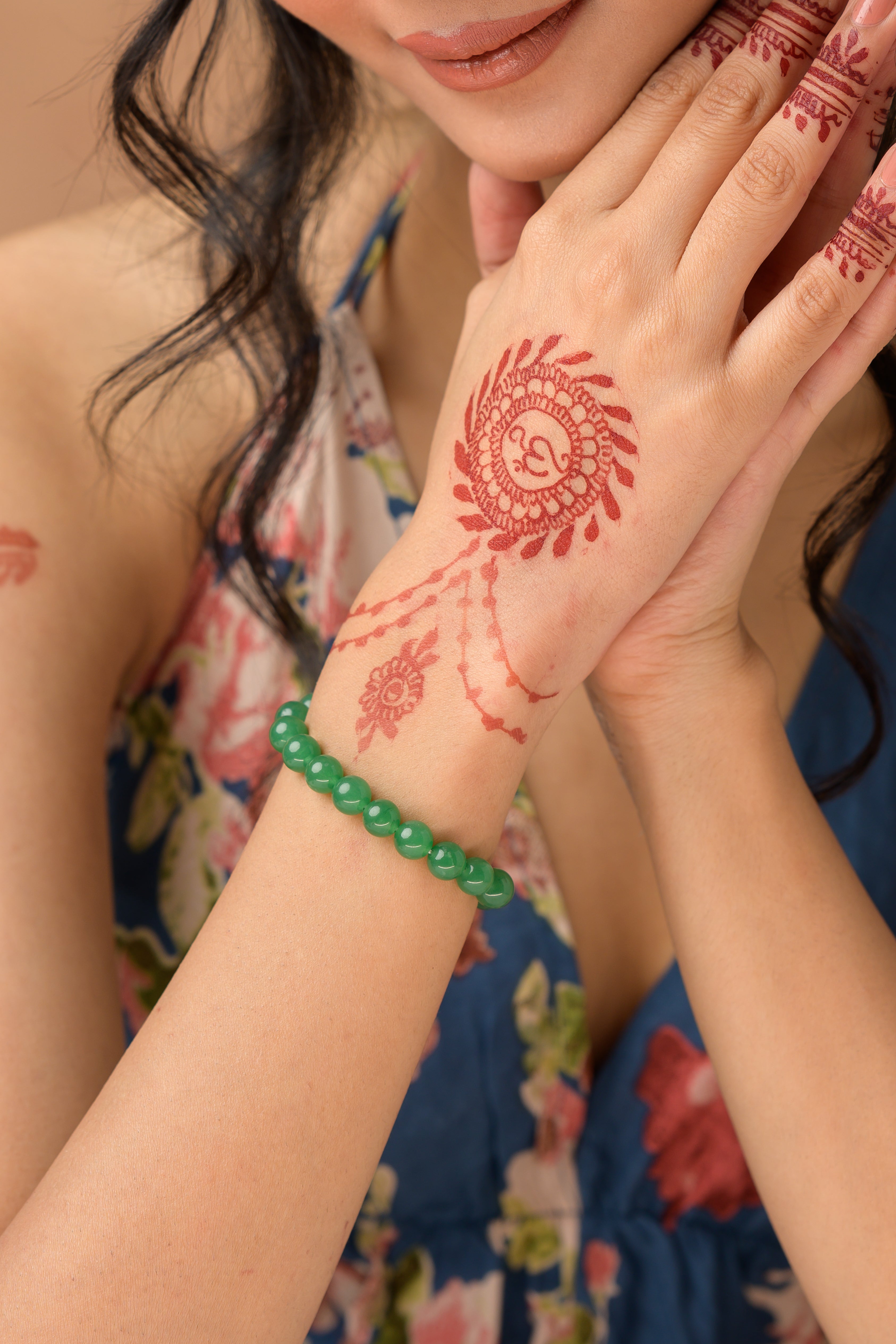 Hamsa Beaded Bracelet - 8mm