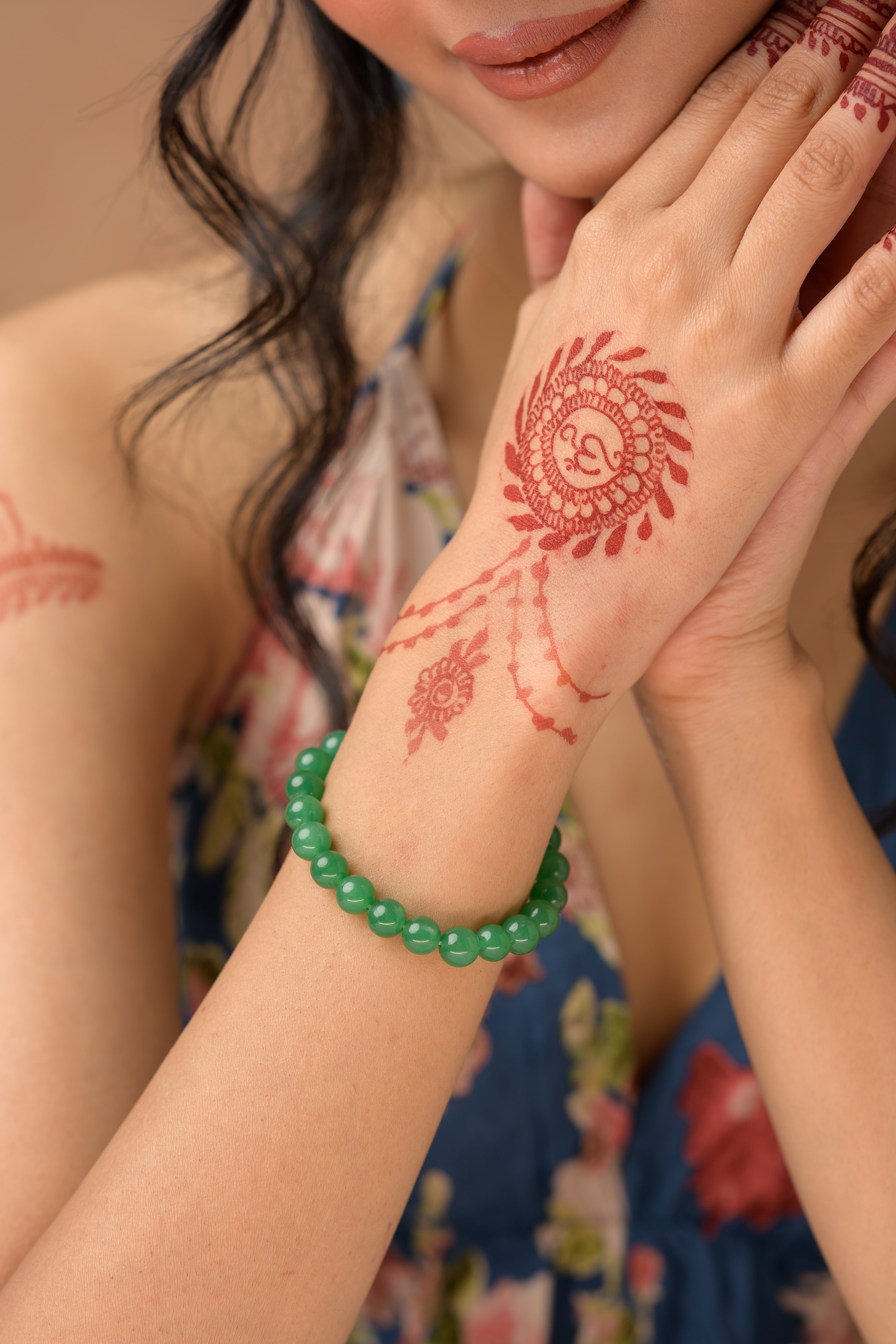 Hamsa Beaded Bracelet - 8mm