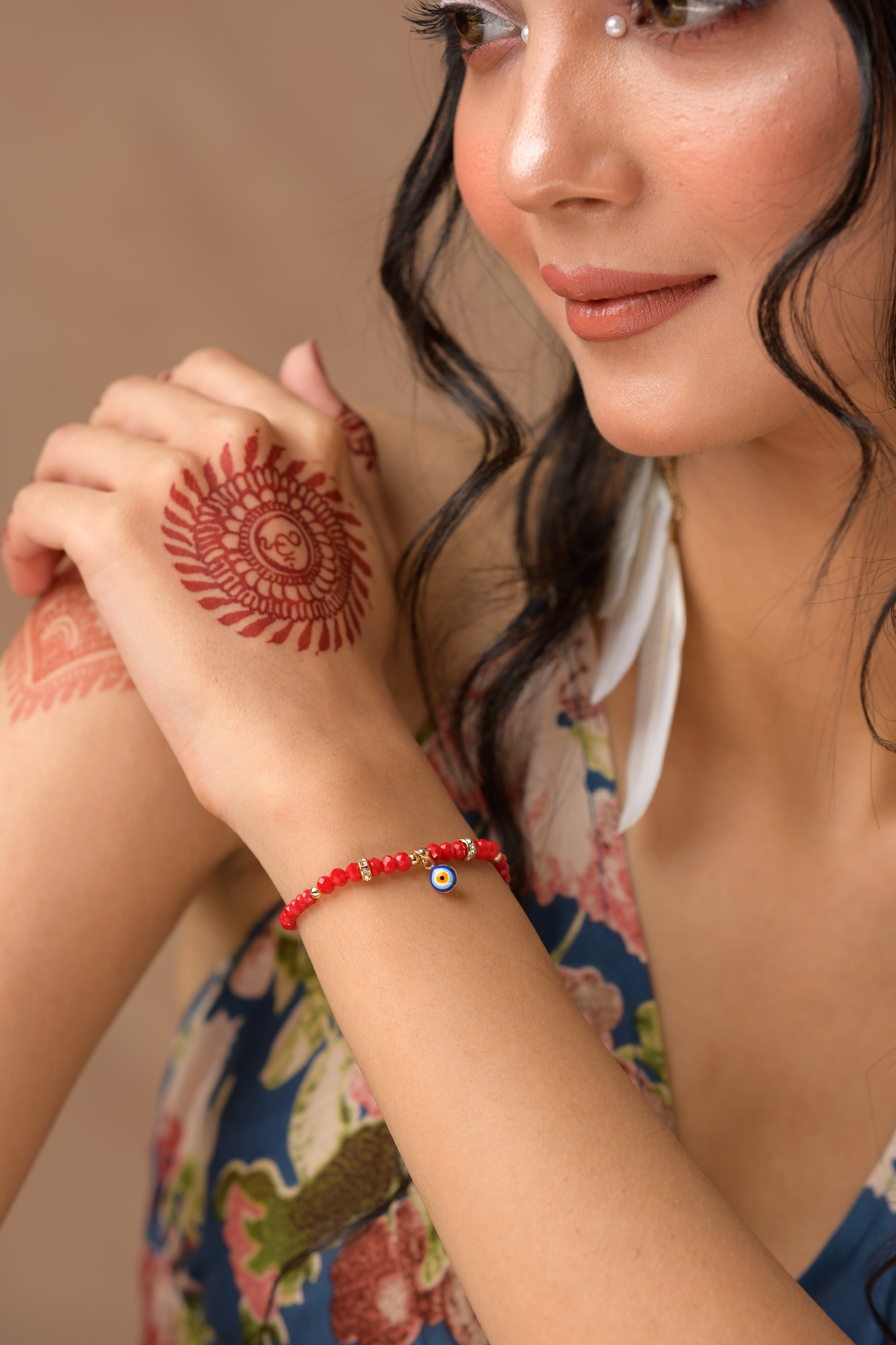 Beaded Evil Eye Bracelet