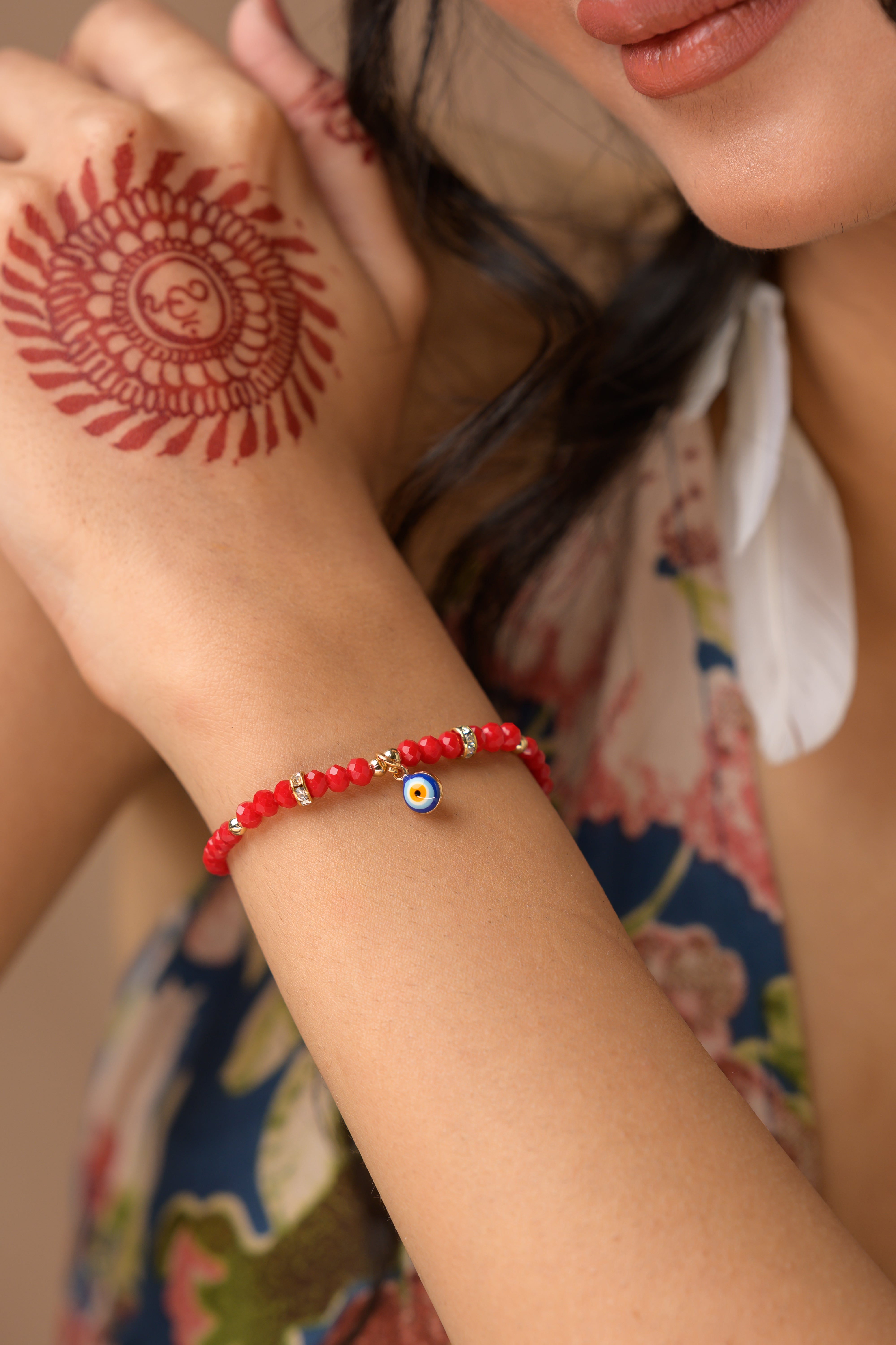 Beaded Evil Eye Bracelet