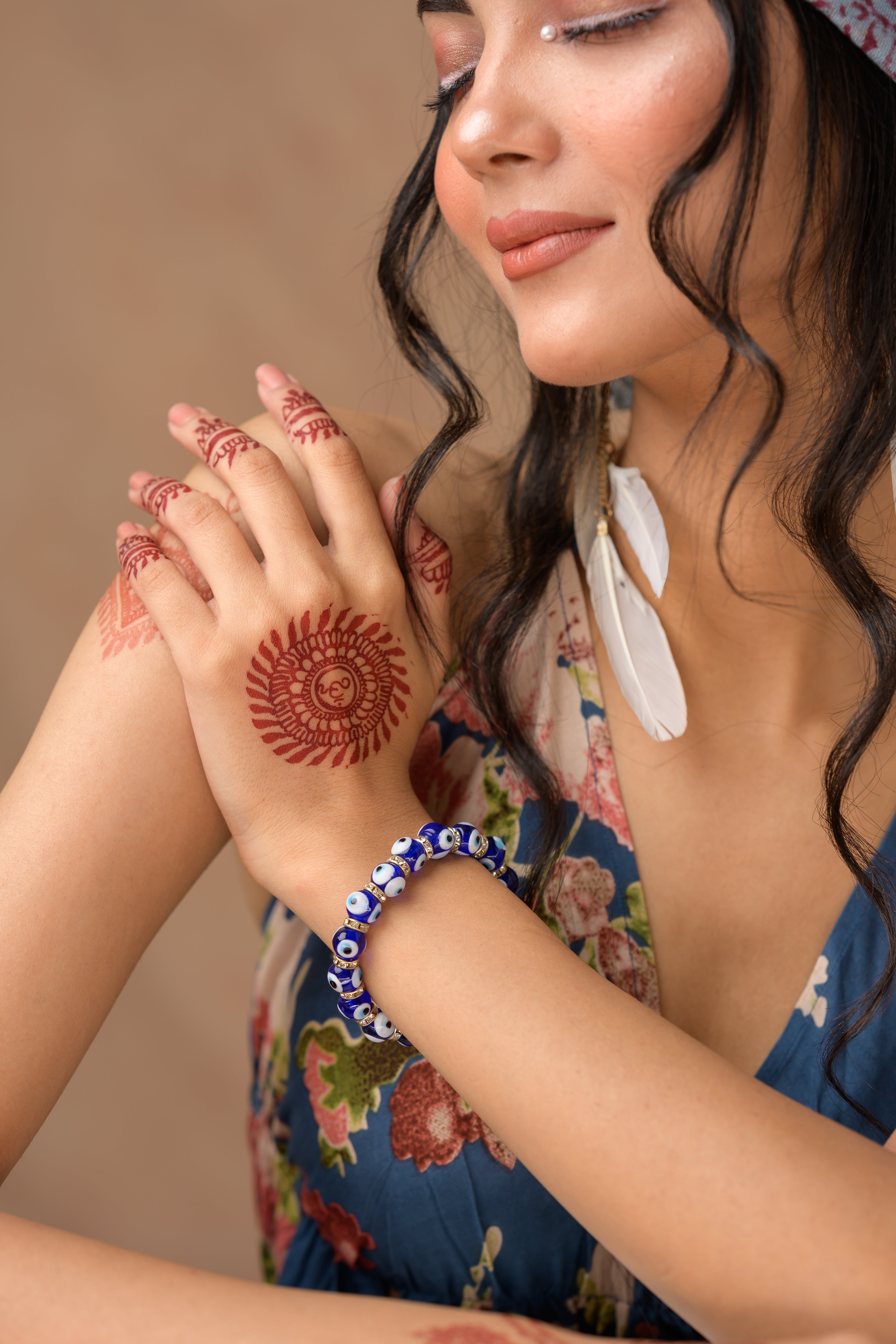 Evil Eye Beads Bracelet