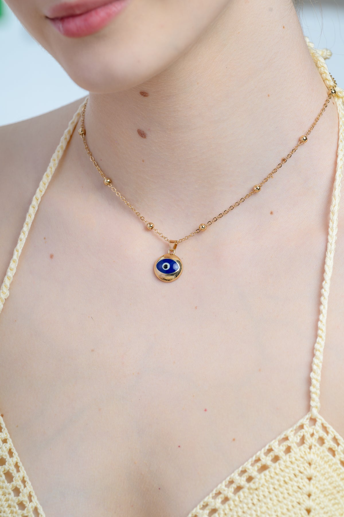Evil Eye Shaped Necklace