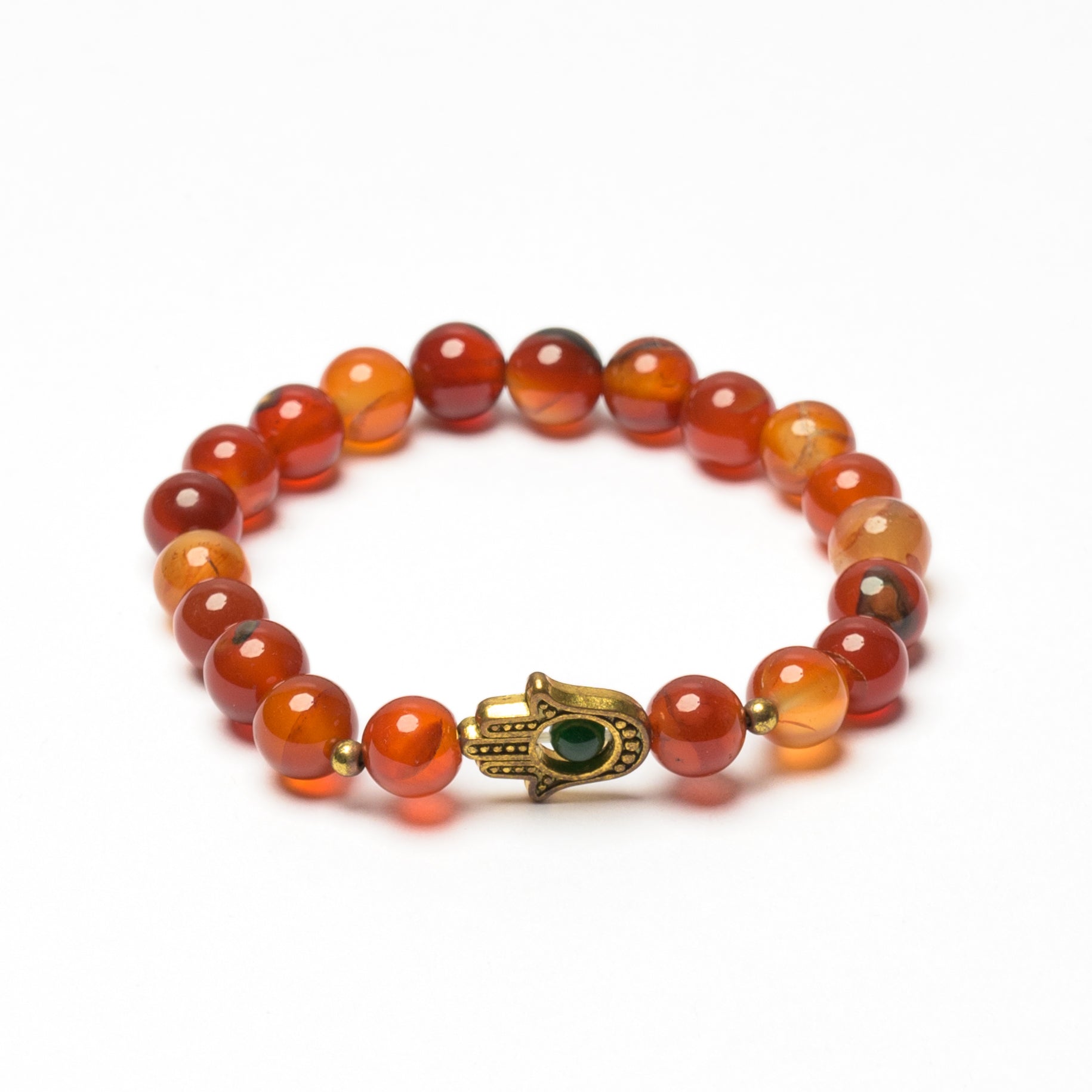 Hamsa Beaded Bracelet - 8mm