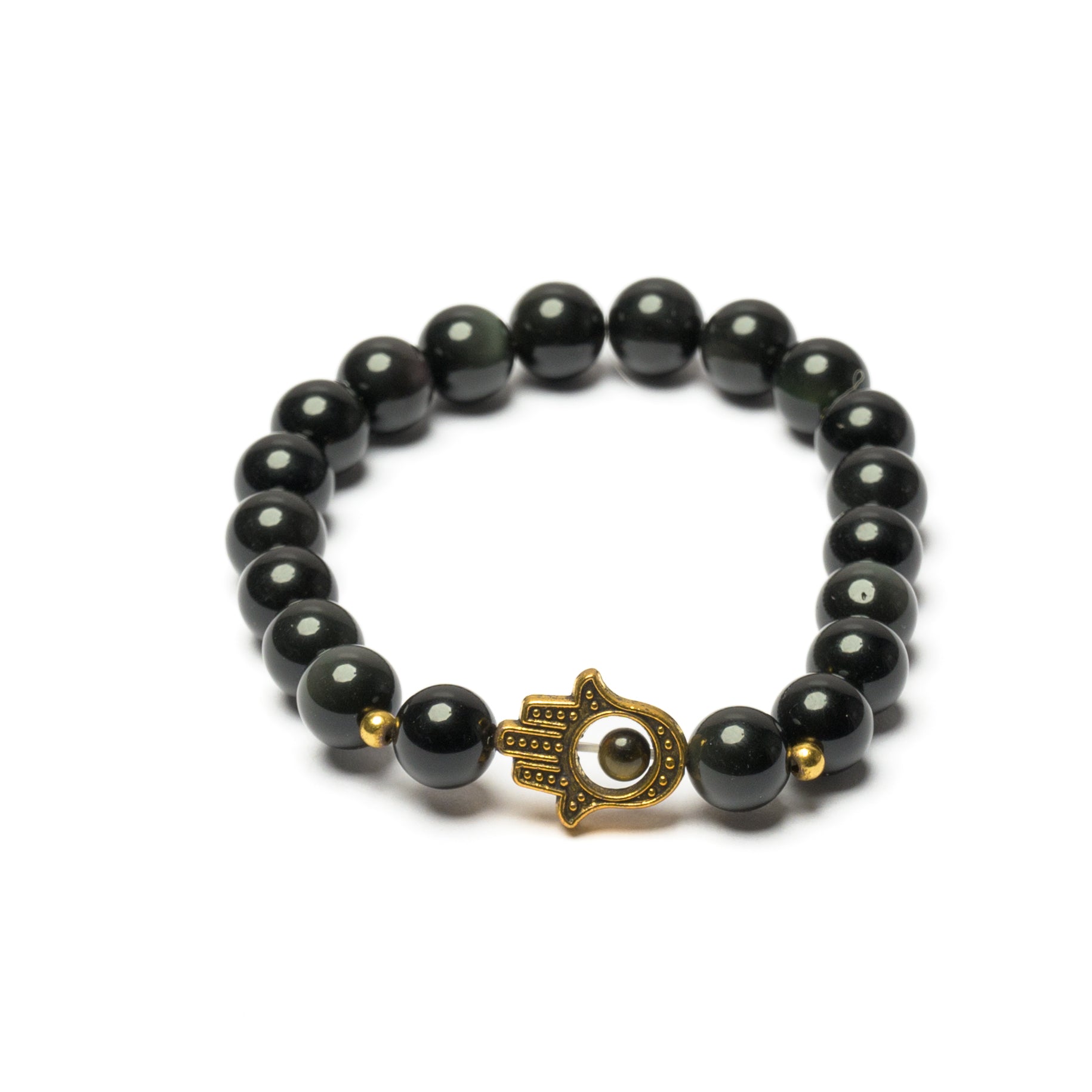 Hamsa Beaded Bracelet - 8mm