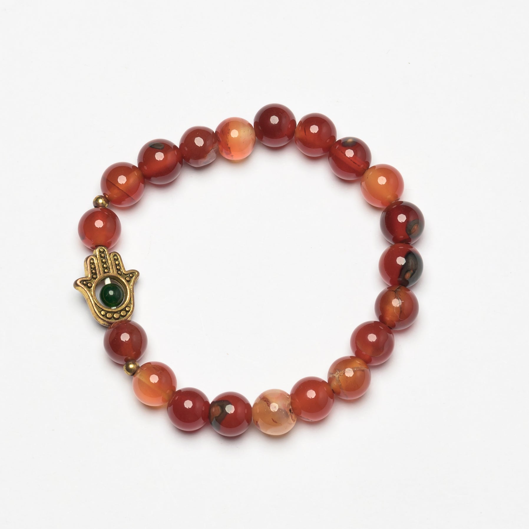 Hamsa Beaded Bracelet - 8mm