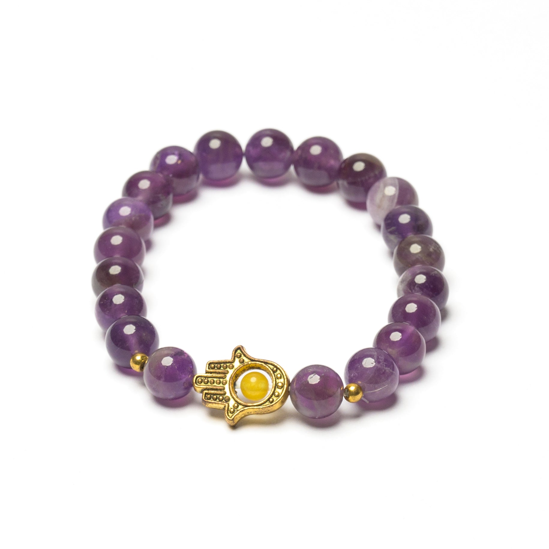 Hamsa Beaded Bracelet - 8mm