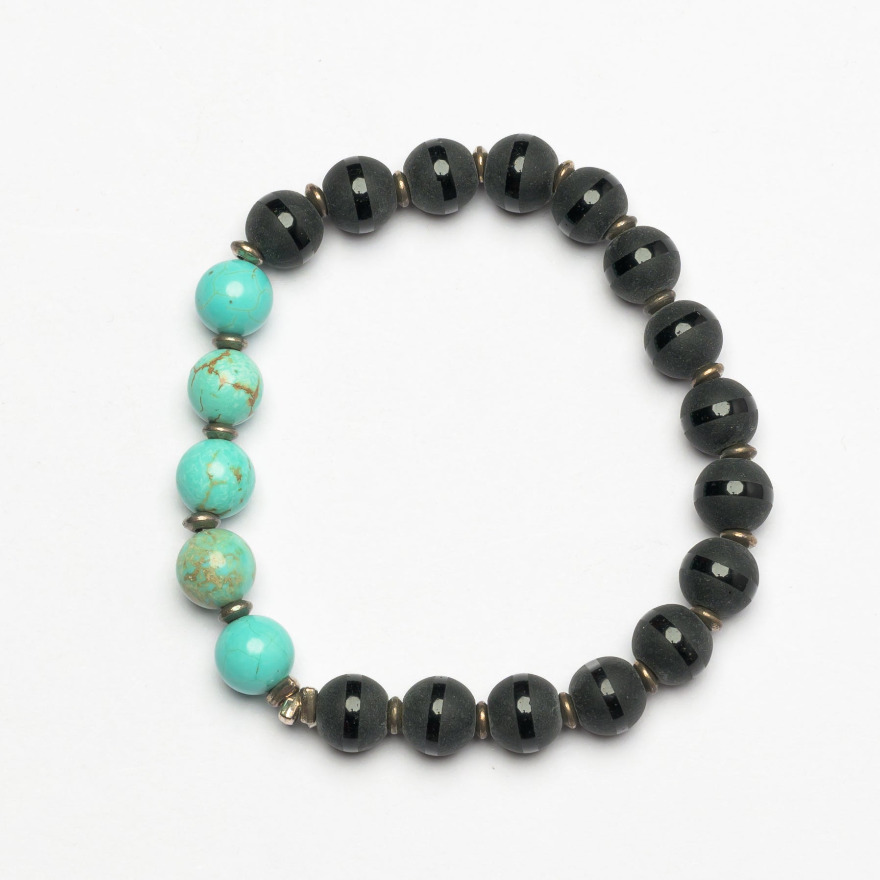 Black Obsidian With Tiger Eye Bracelet