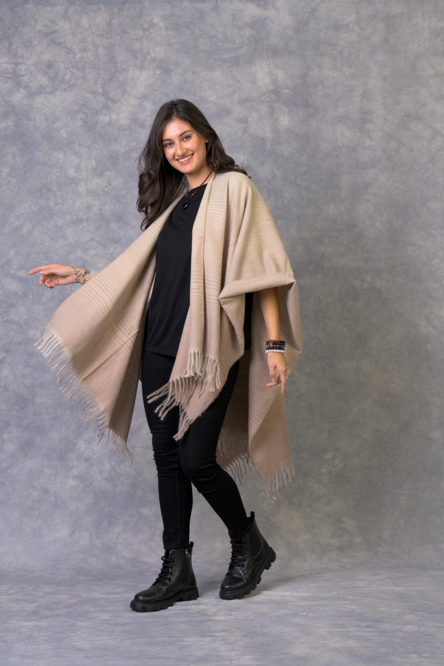 Rhea Sophisticated Poncho (Assorted)