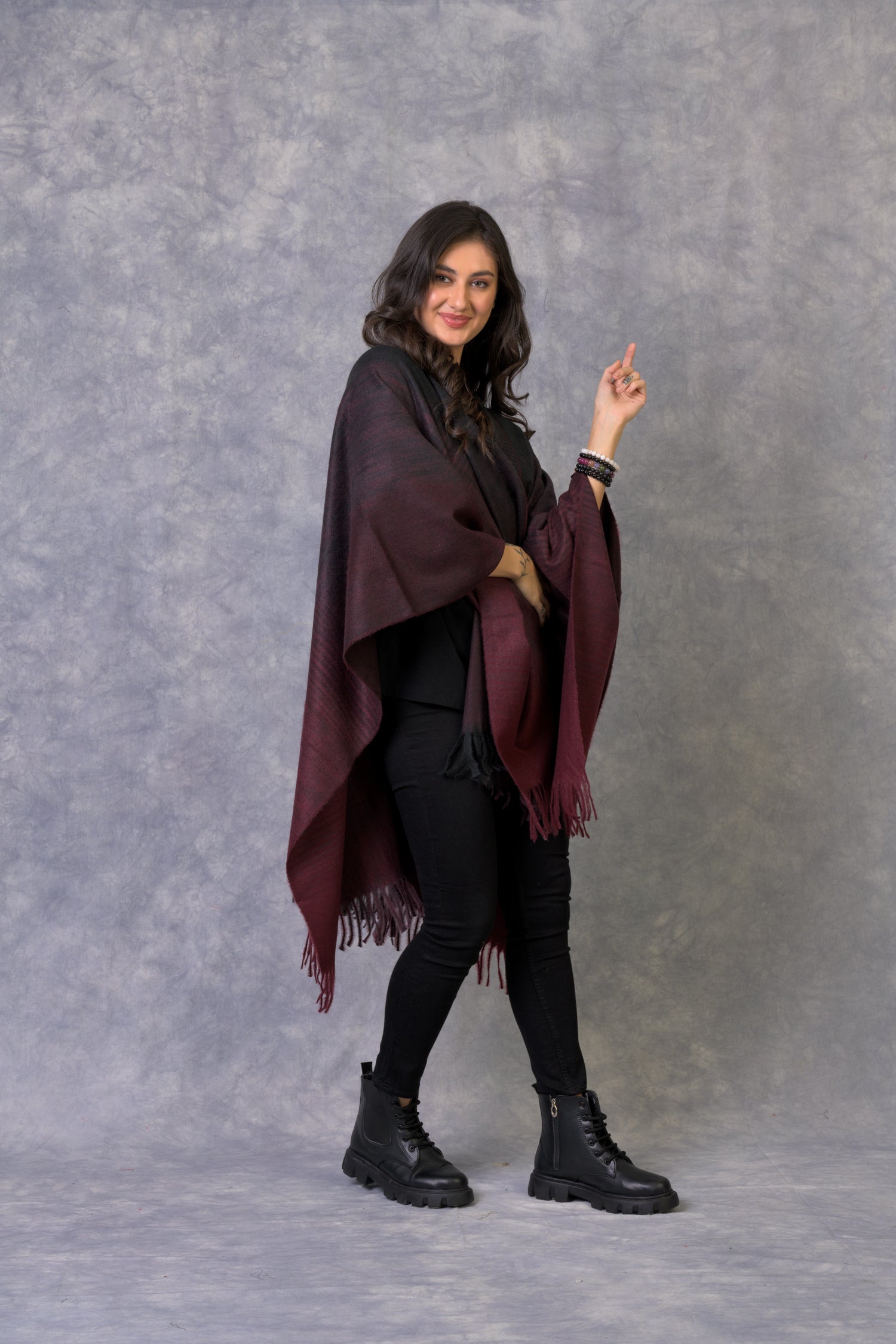 Rhea Sophisticated Poncho (Assorted)