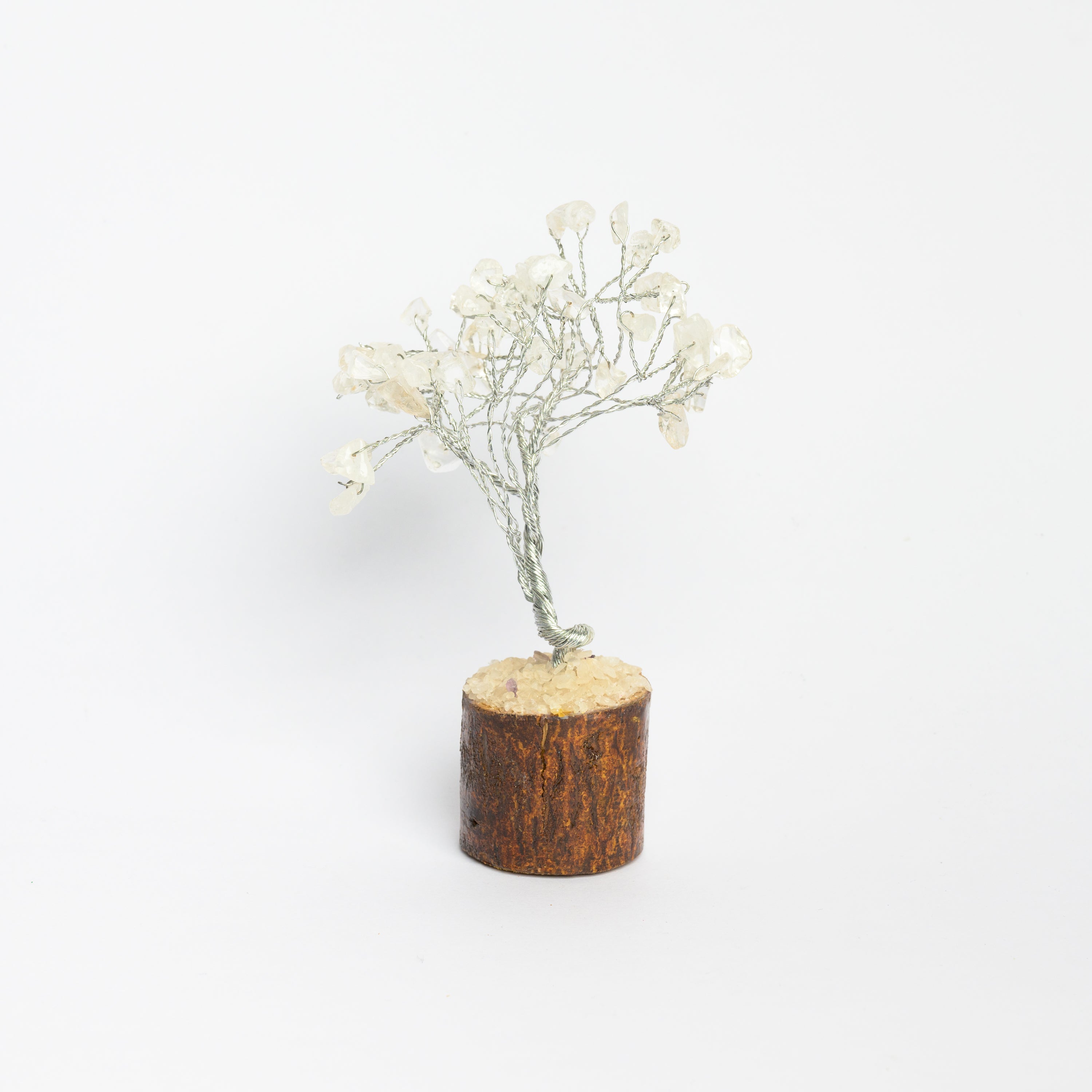 Small Gemstone Tree Wooden Base