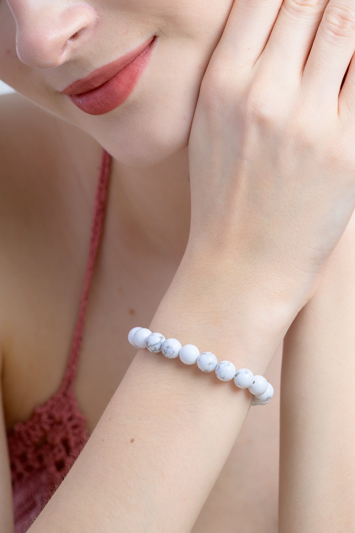 Howlite Beaded Bracelet