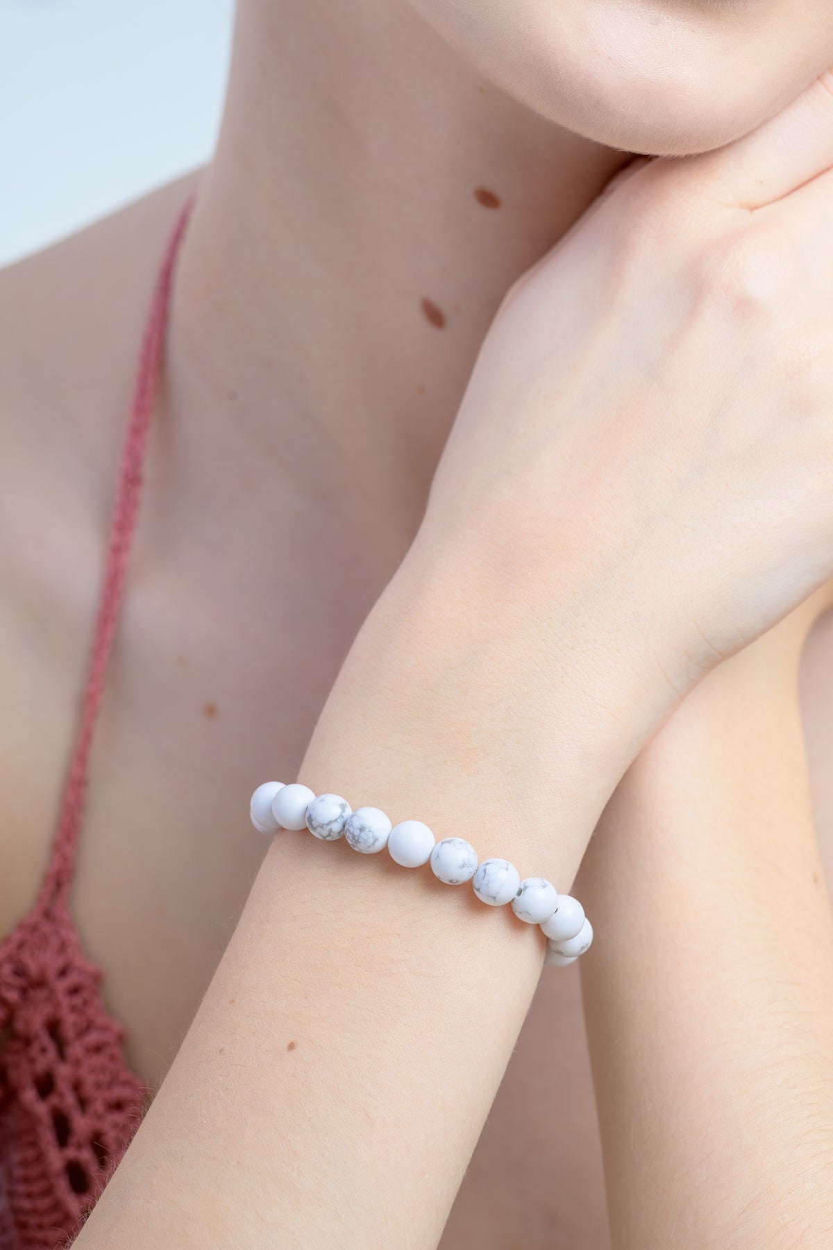 Howlite Beaded Bracelet