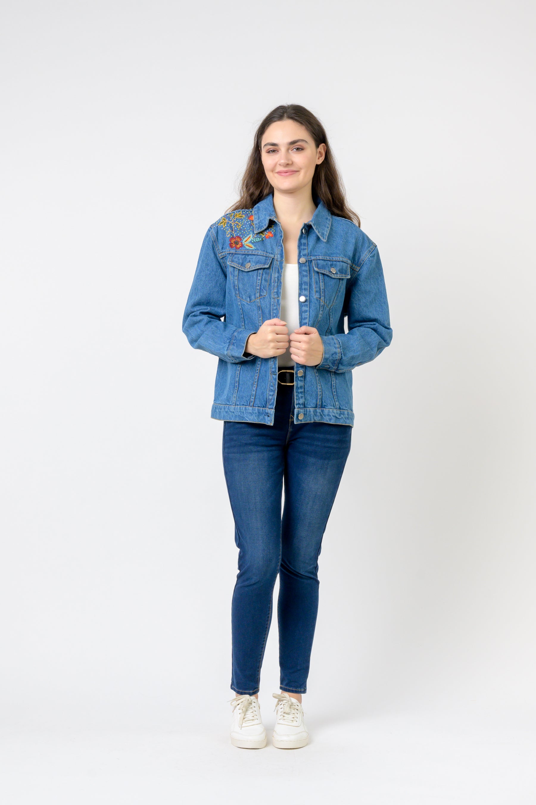 Rhea Embroidered Jean Jacket
