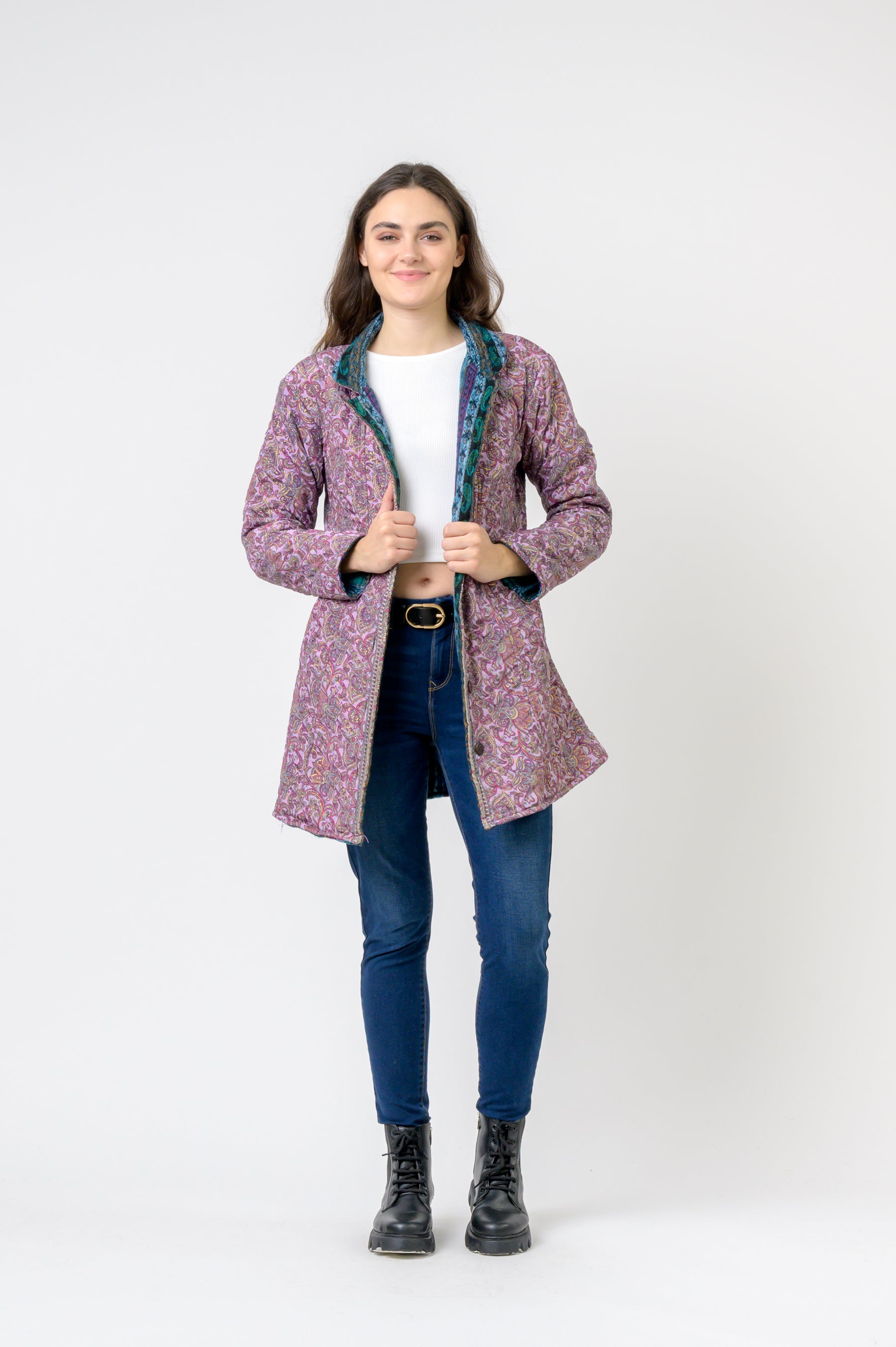 Rhea Patterned Tagai Jacket