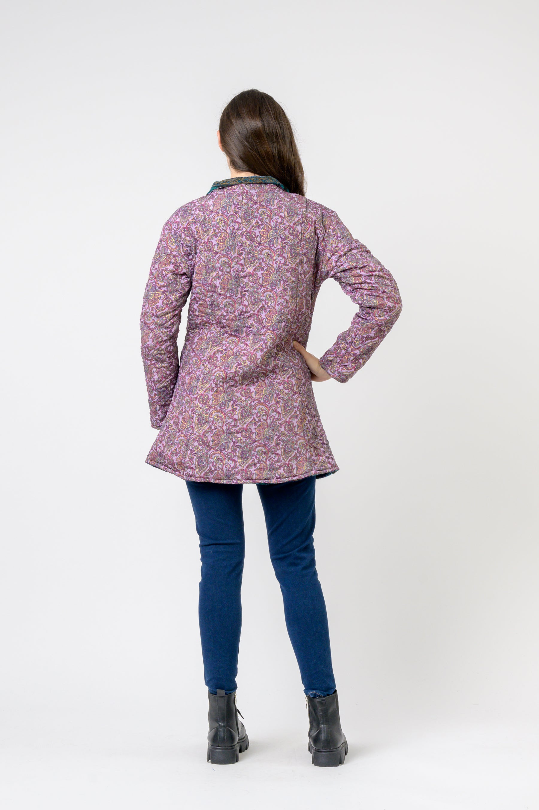 Rhea Patterned Tagai Jacket