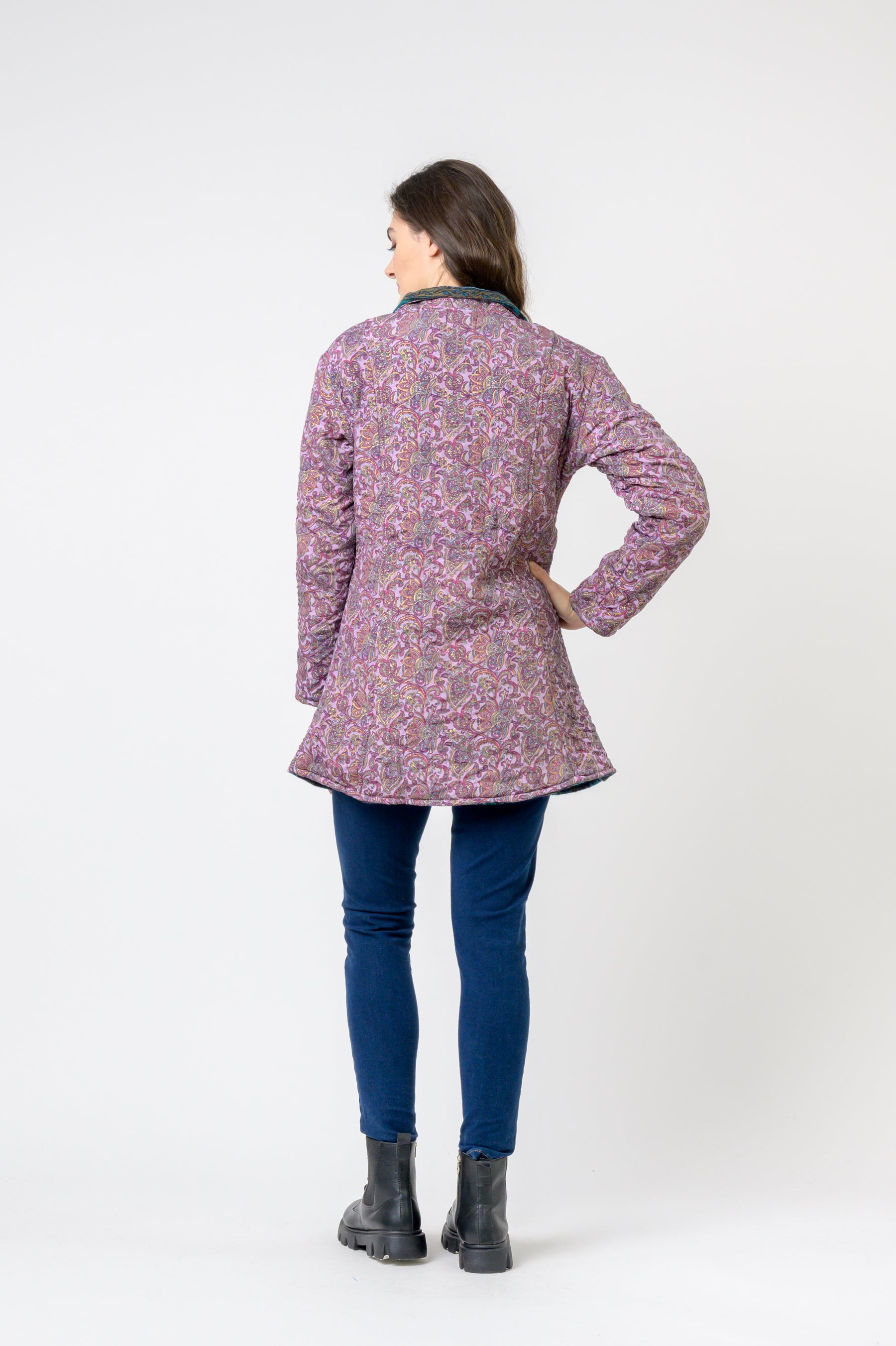 Rhea Patterned Tagai Jacket