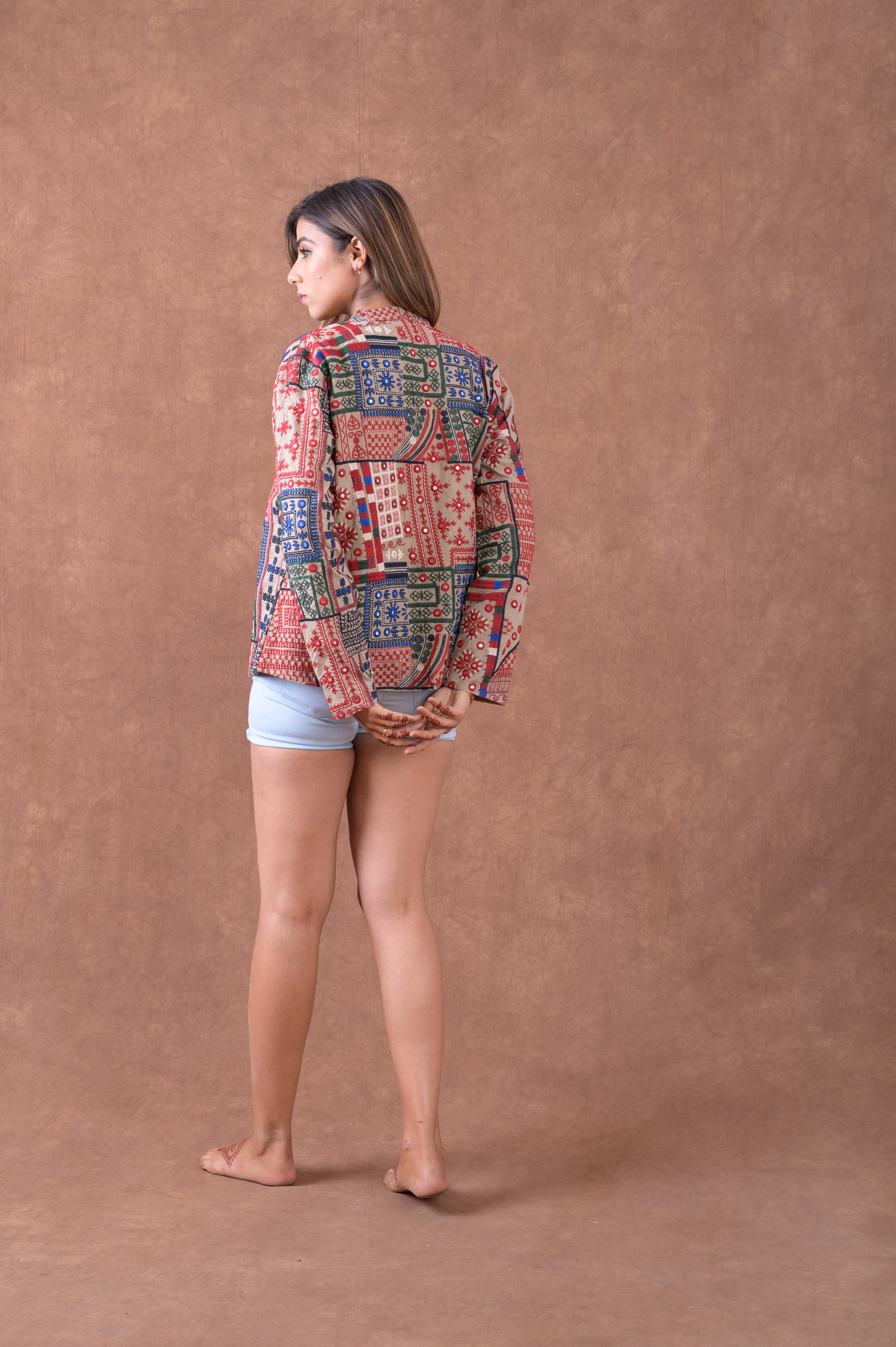 Rhea Festive Soft Jacket Multicolor / Small