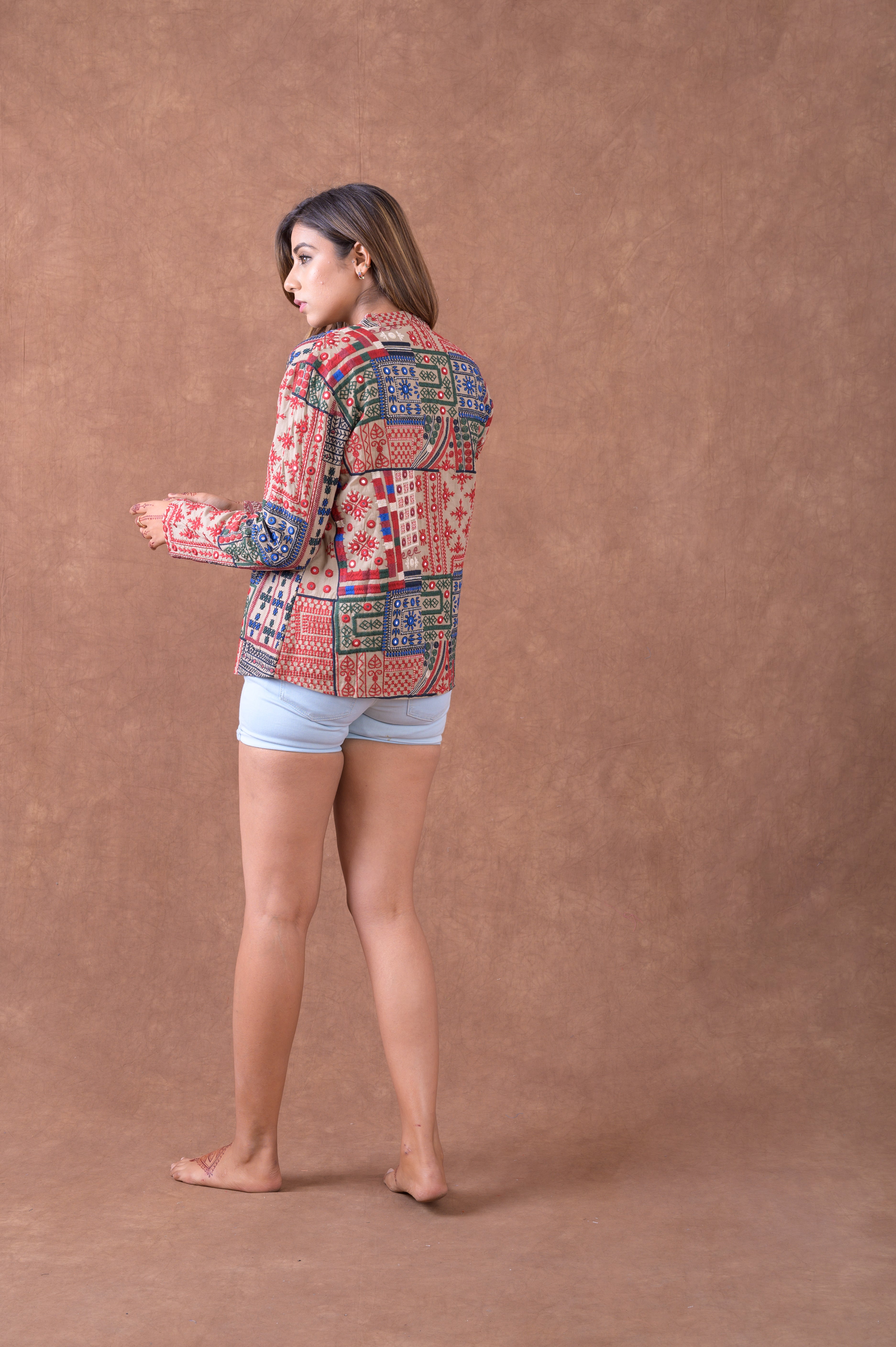 Rhea Festive Soft Jacket Multicolor / Medium