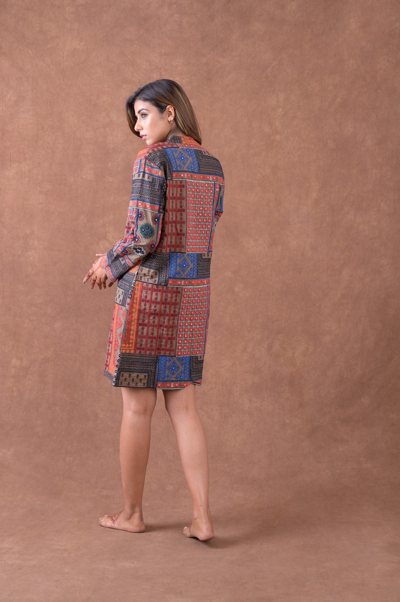 Rhea Festive Soft Coat multicolor / Small