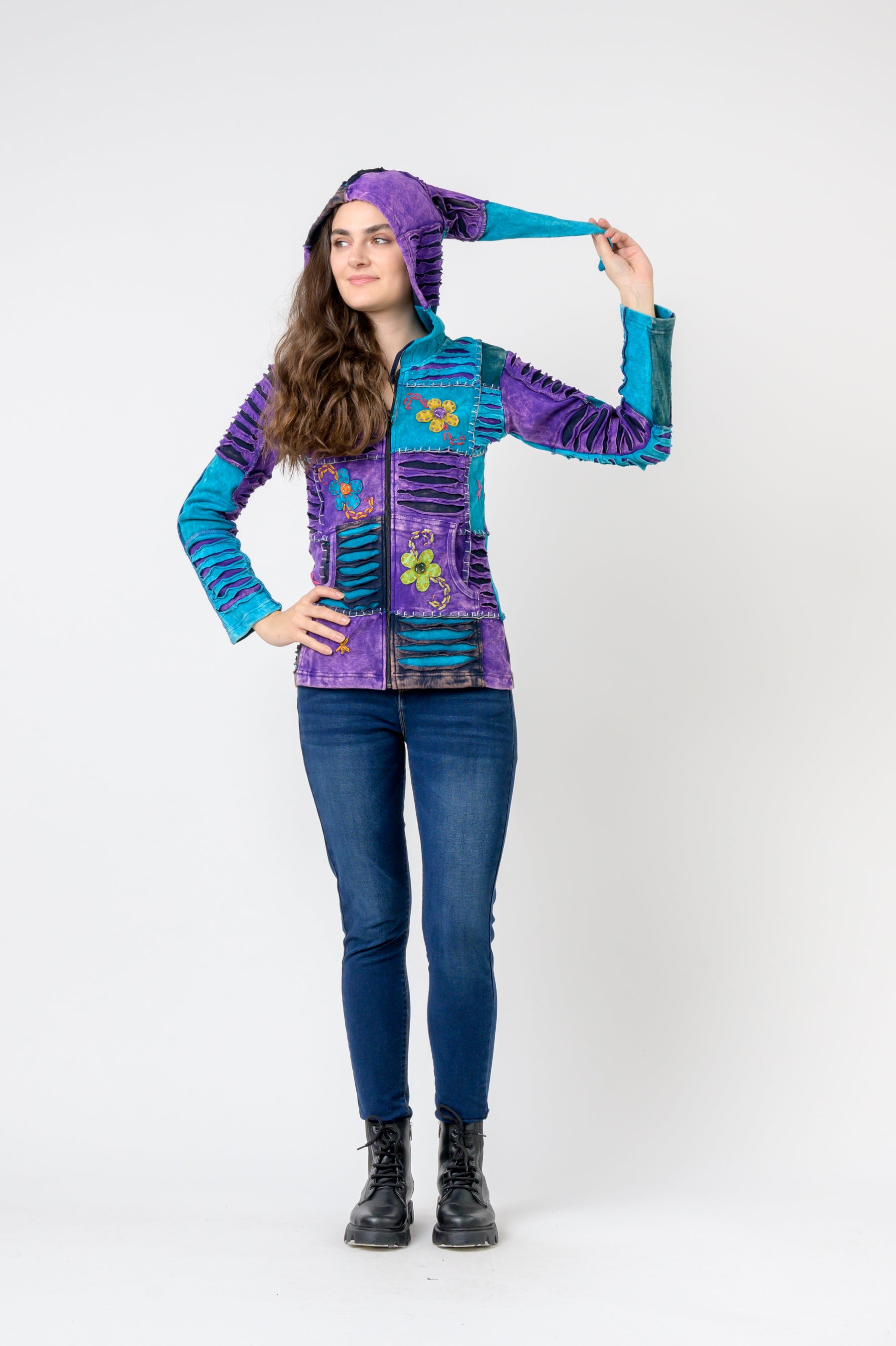 Rhea Bold Vented Cotton Jacket