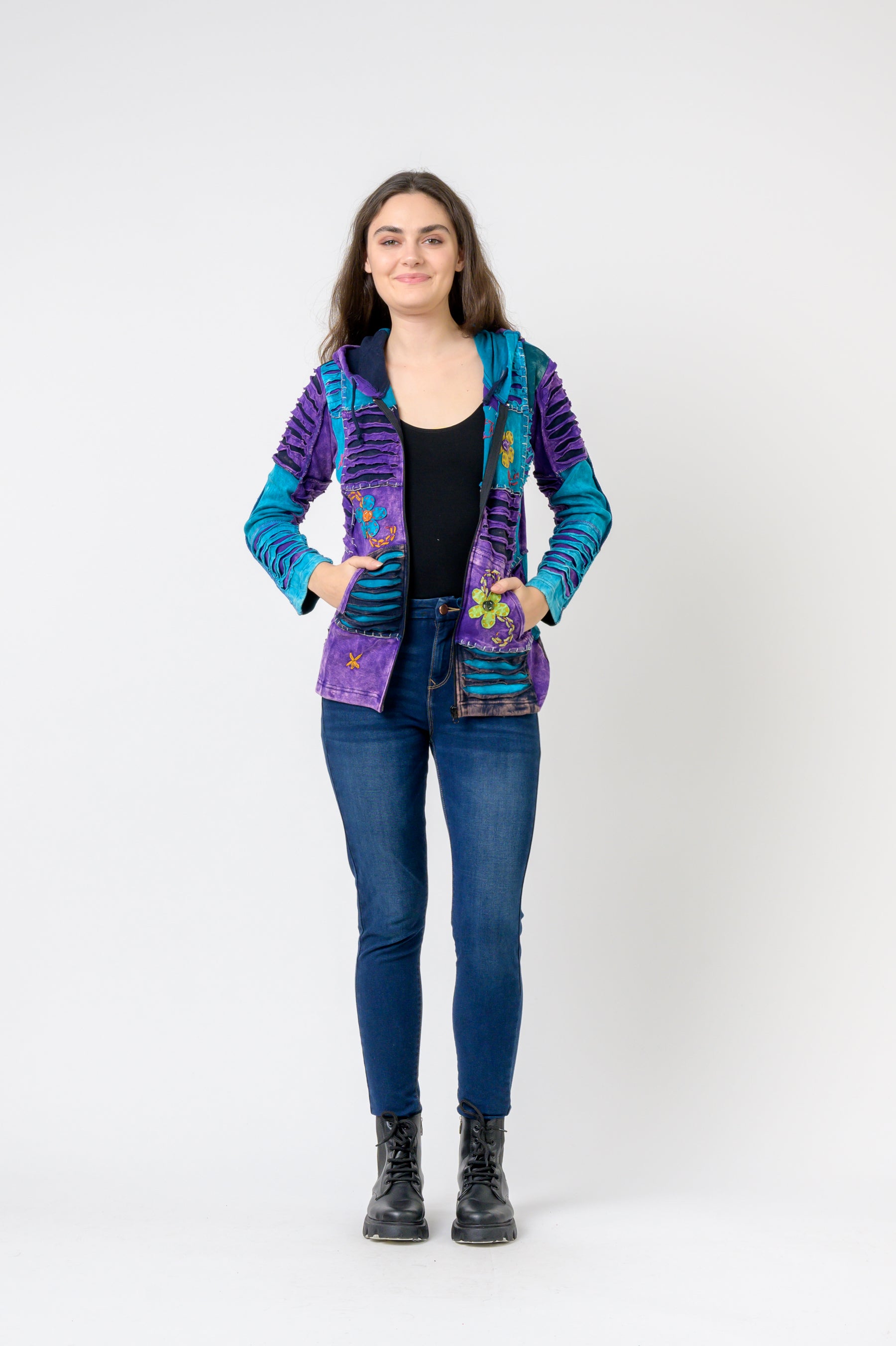 Rhea Bold Vented Cotton Jacket