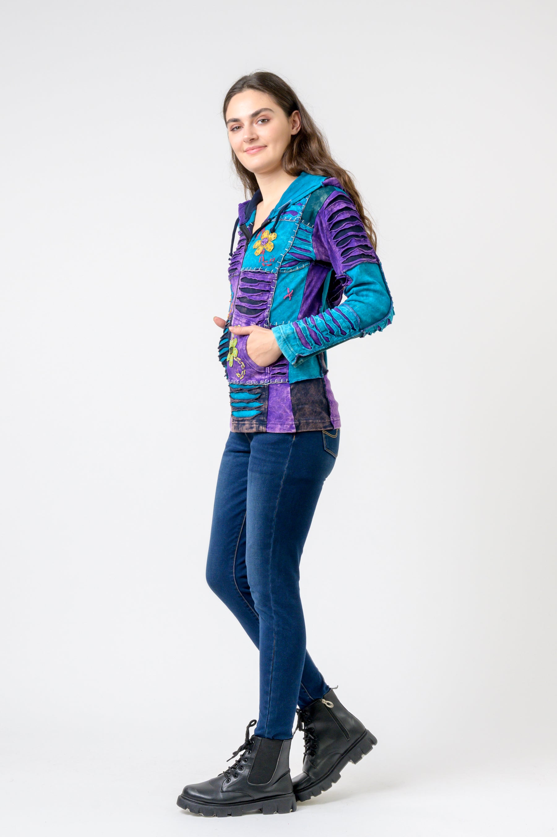 Rhea Bold Vented Cotton Jacket